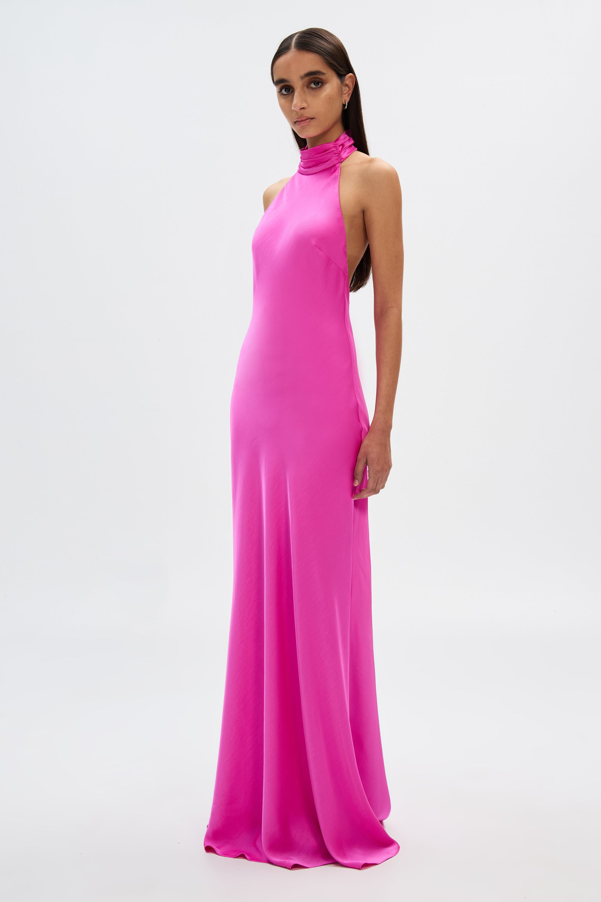 THE EVIANNA SATIN DRESS