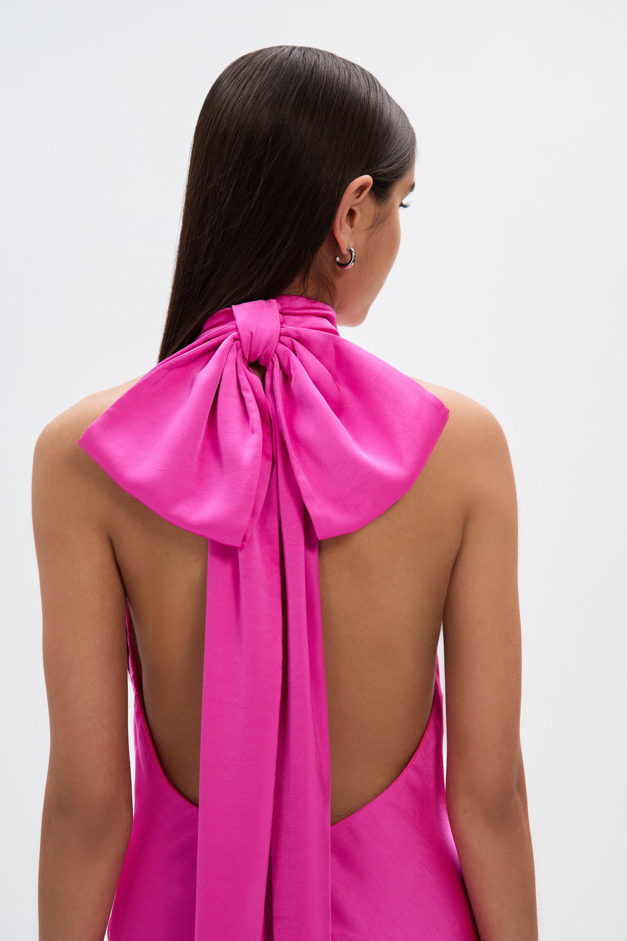 THE EVIANNA SATIN DRESS