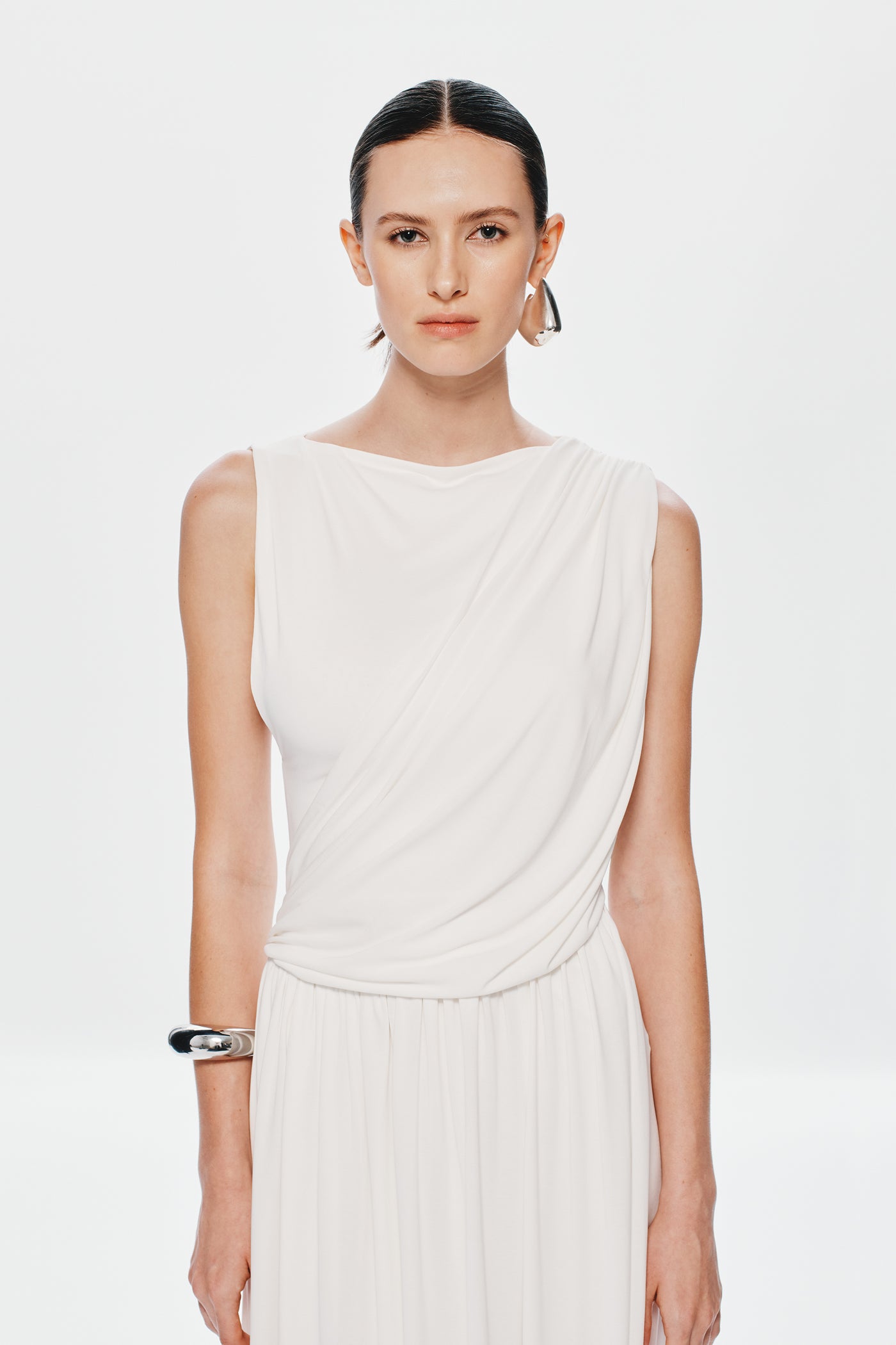 THE WATERFALL CUPRO DRESS