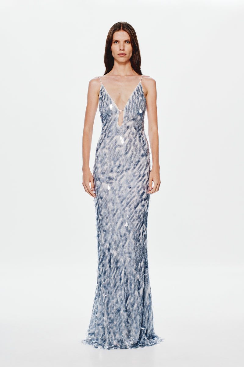 THE SAPPHIRE SEQUIN DRESS