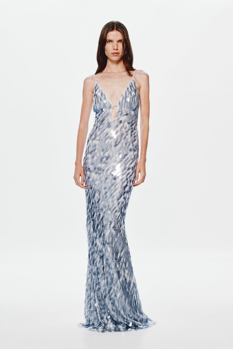THE SAPPHIRE SEQUIN DRESS