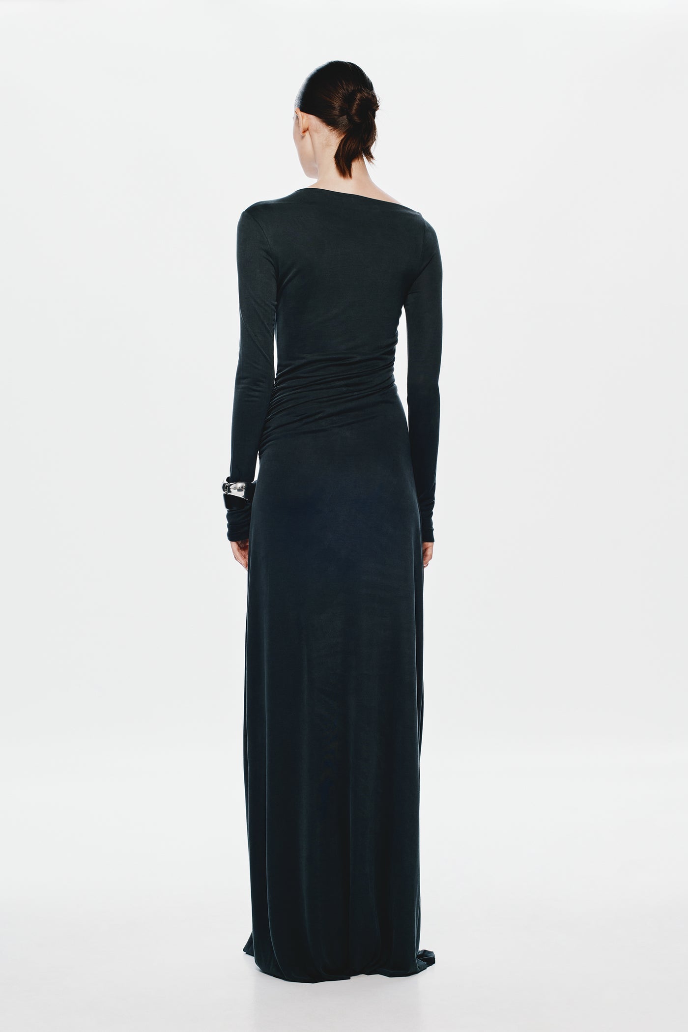 THE 'GLACIER' CUPRO LONG SLEEVE DRESS