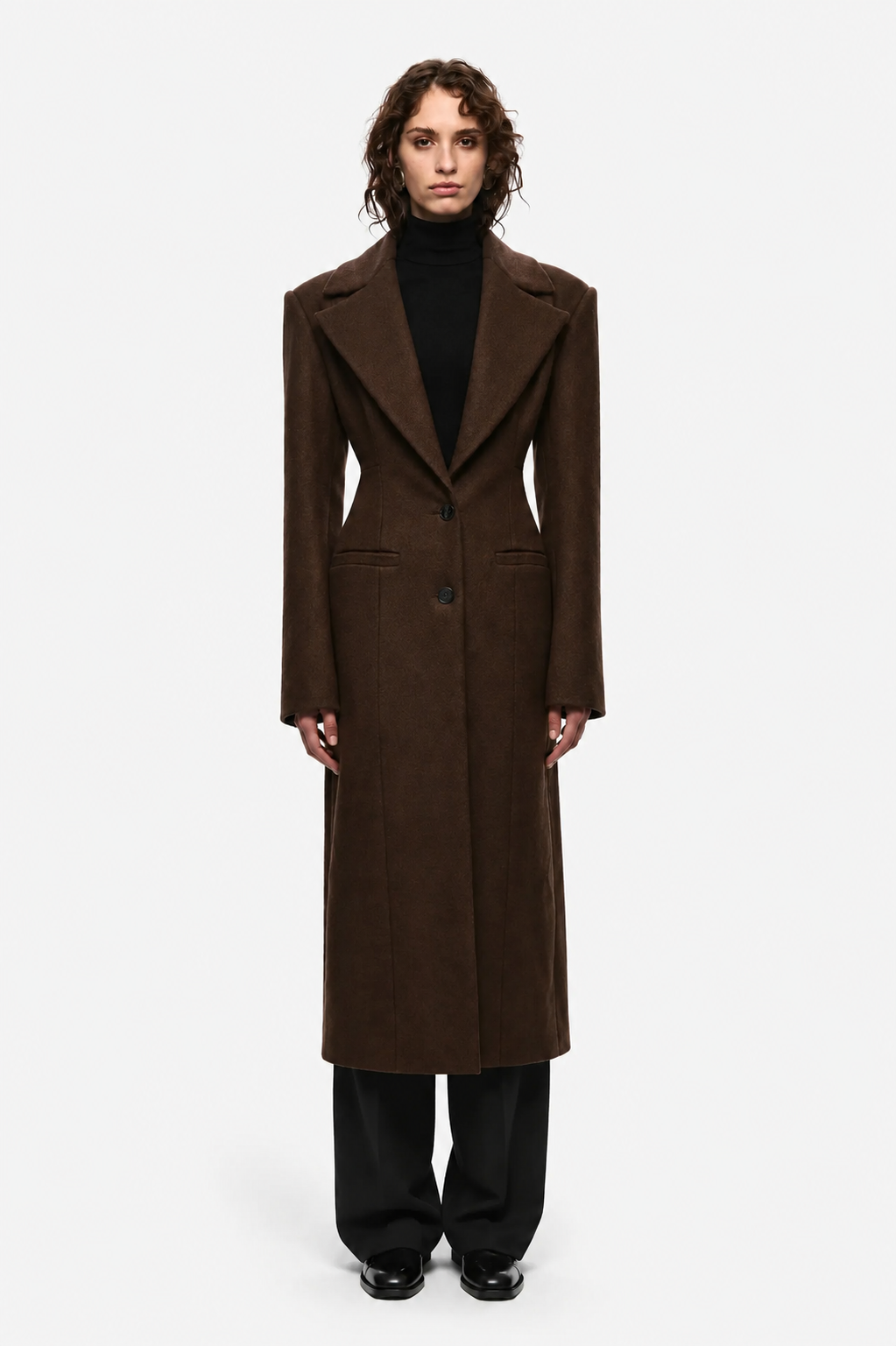THE HOURGLASS TAILORED WOOL COAT
