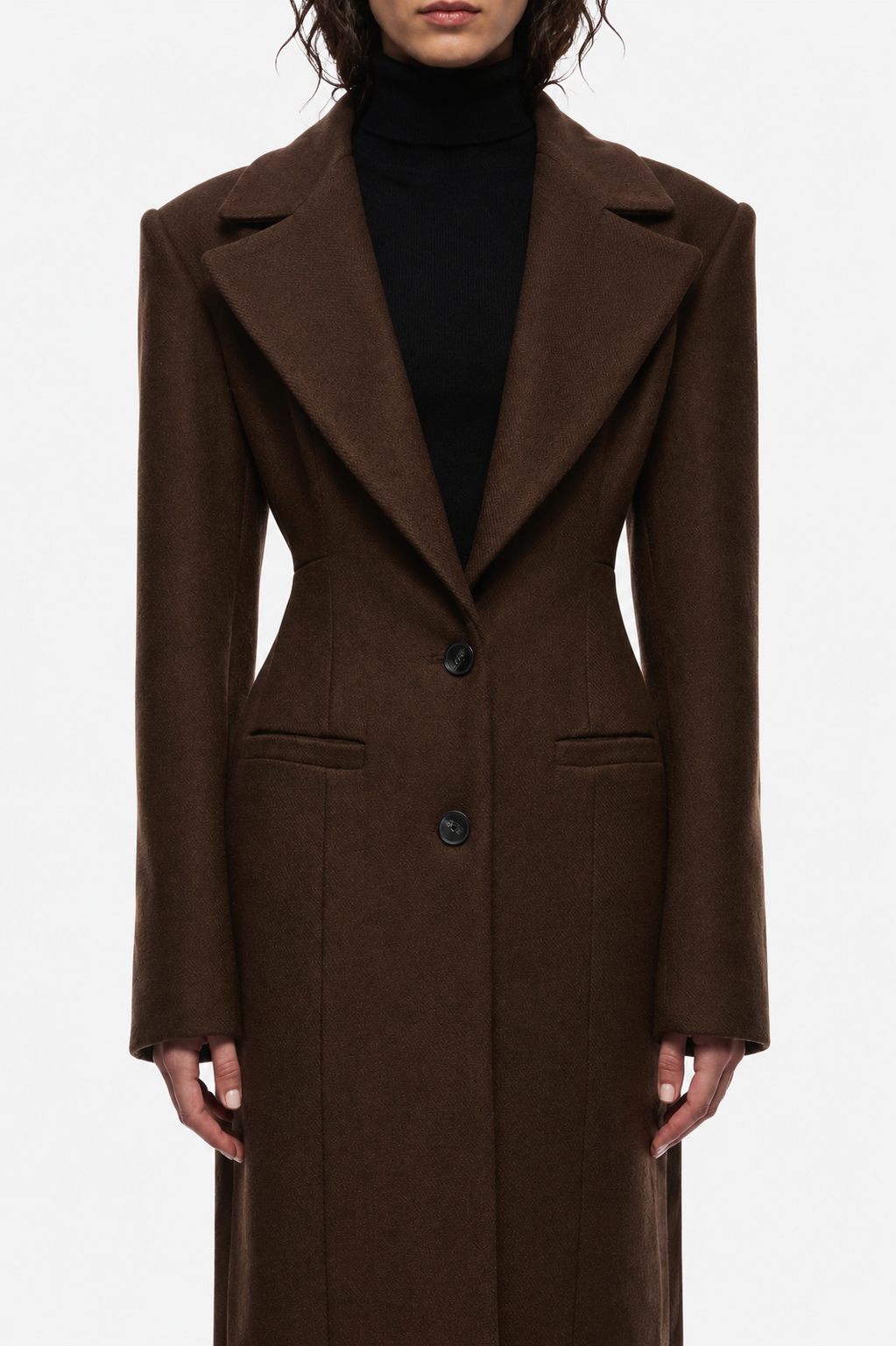 THE HOURGLASS TAILORED WOOL COAT