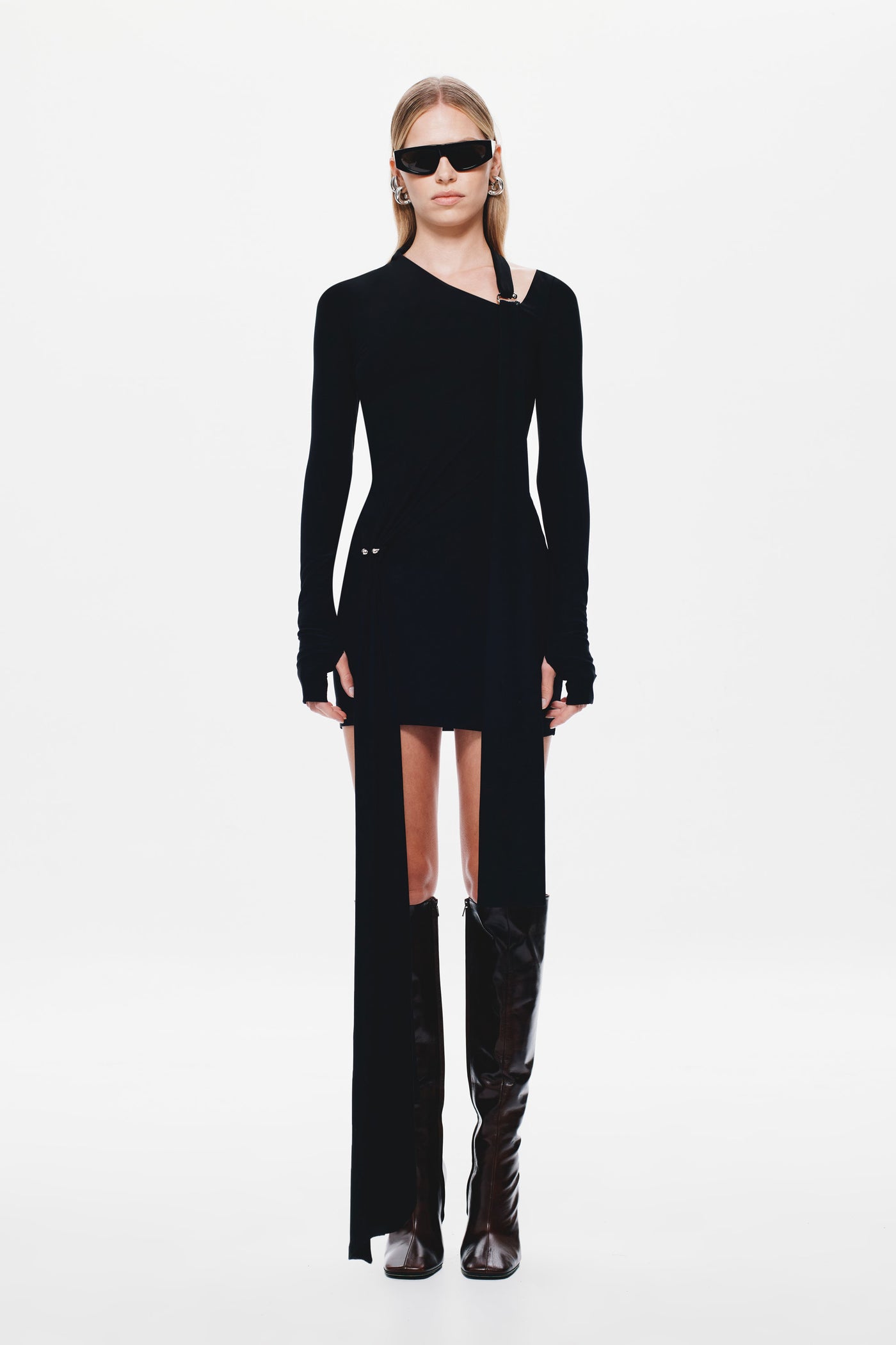 THE 'TENSION' JERSEY MINI DRESS