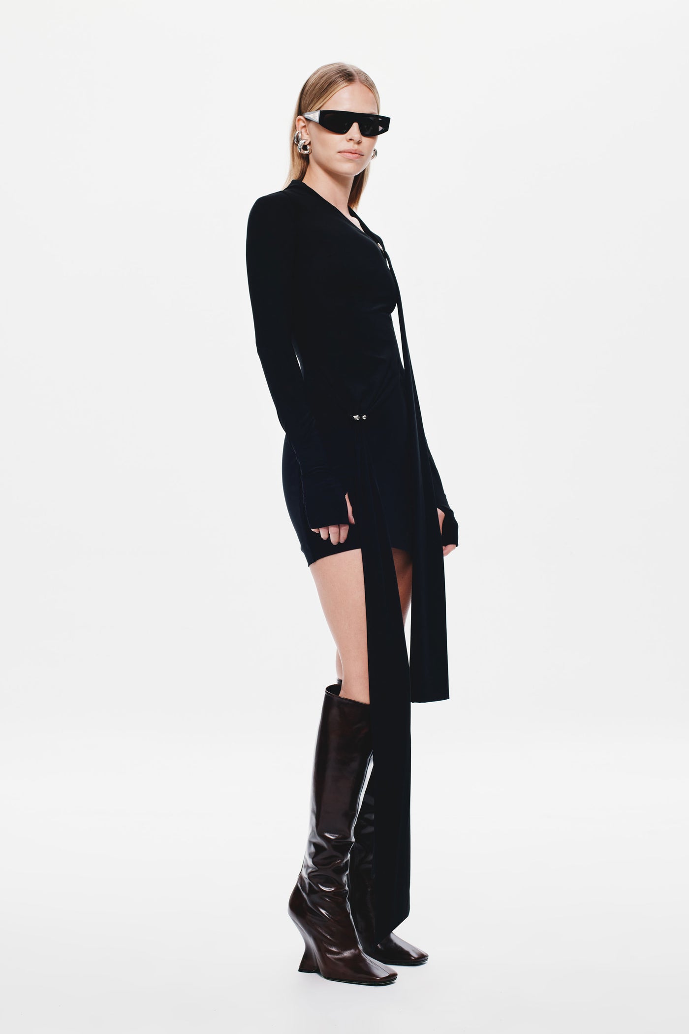 THE 'TENSION' JERSEY MINI DRESS