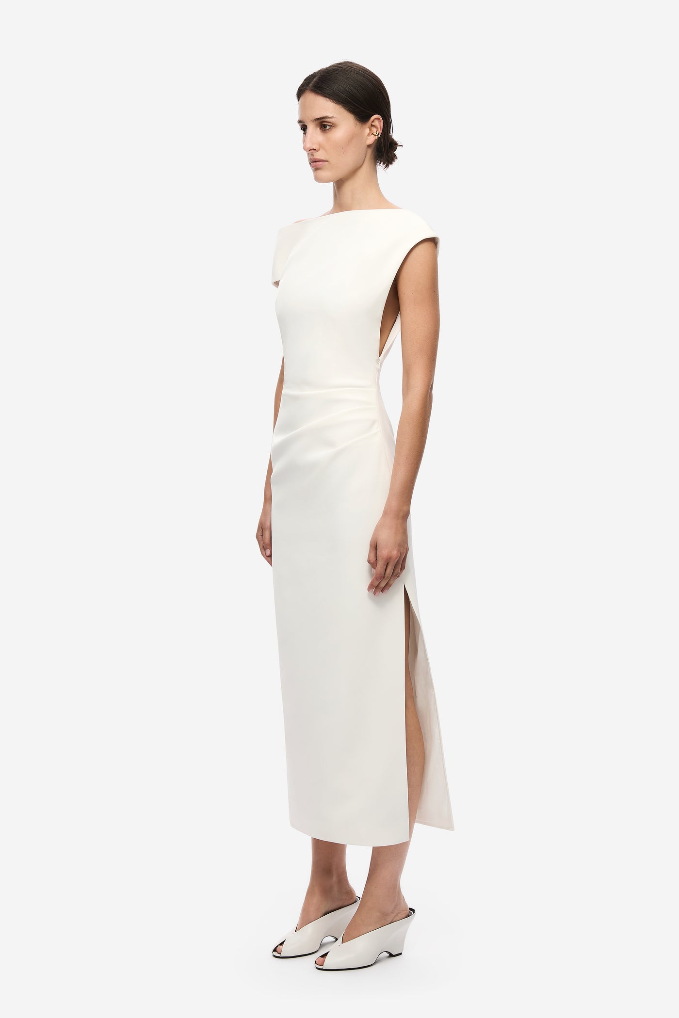 THE BLAIR CREPE MIDI DRESS