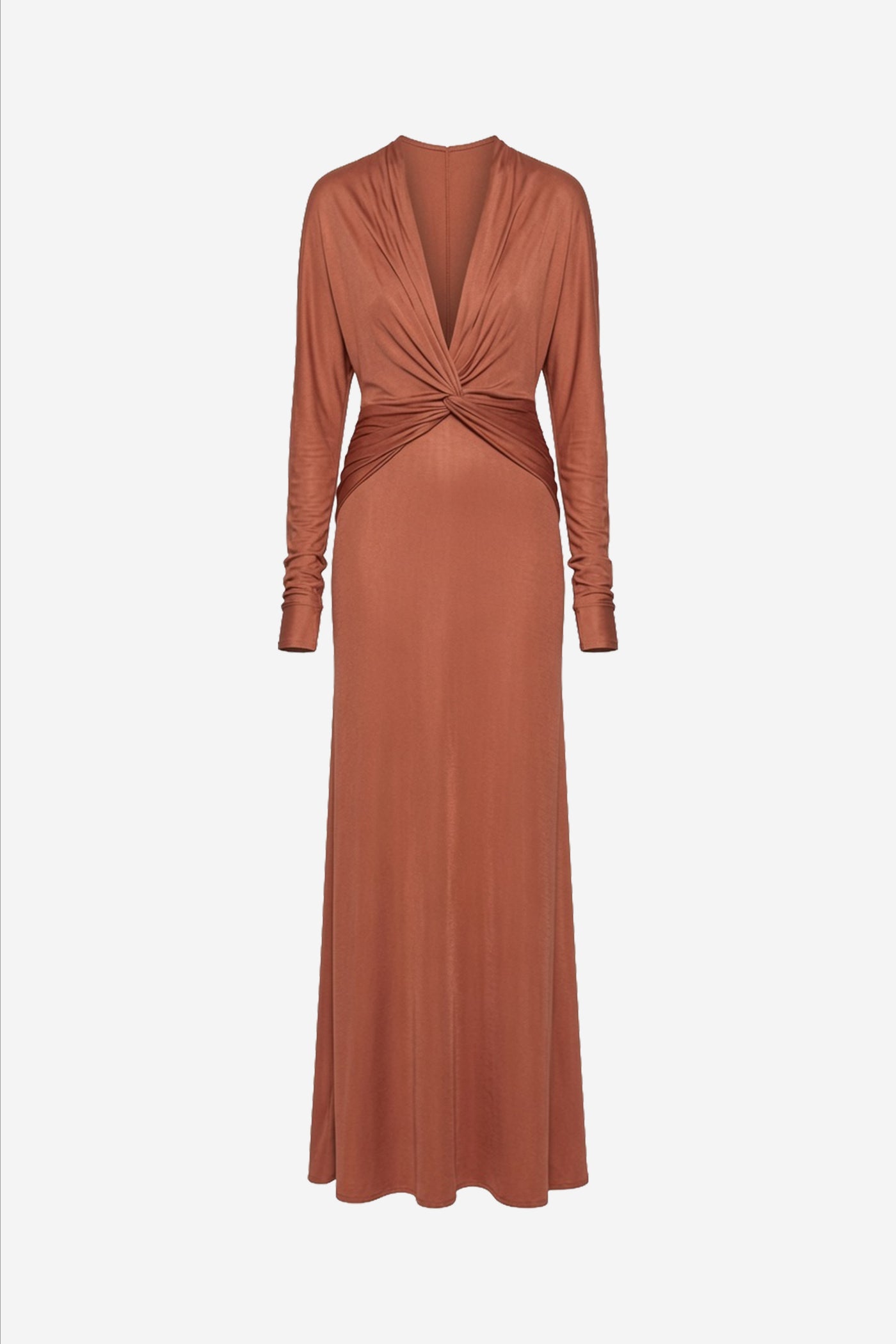 TWIST JERSEY LONG SLEEVE DRESS