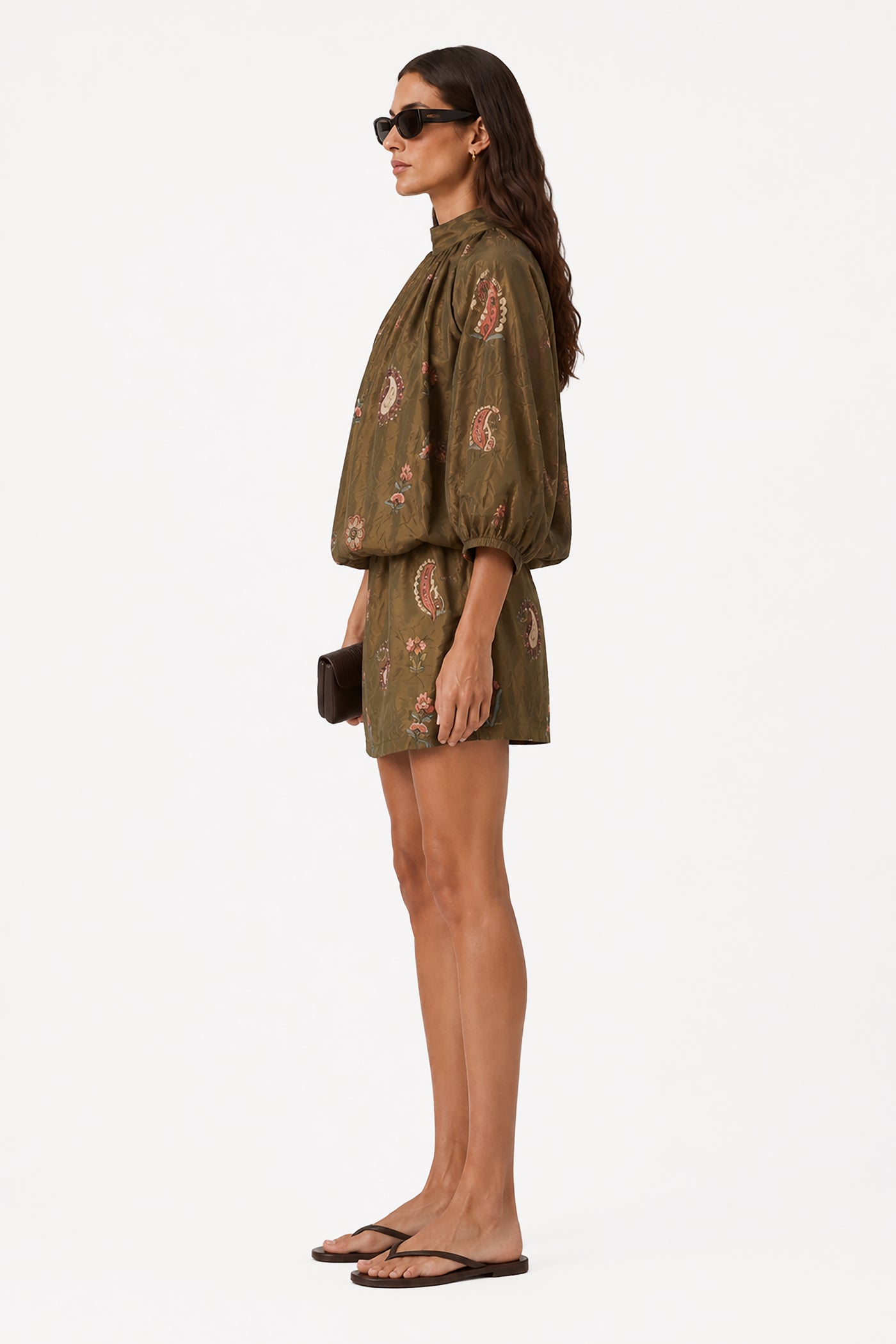 SORELLA TAFFETA MINI DRESS