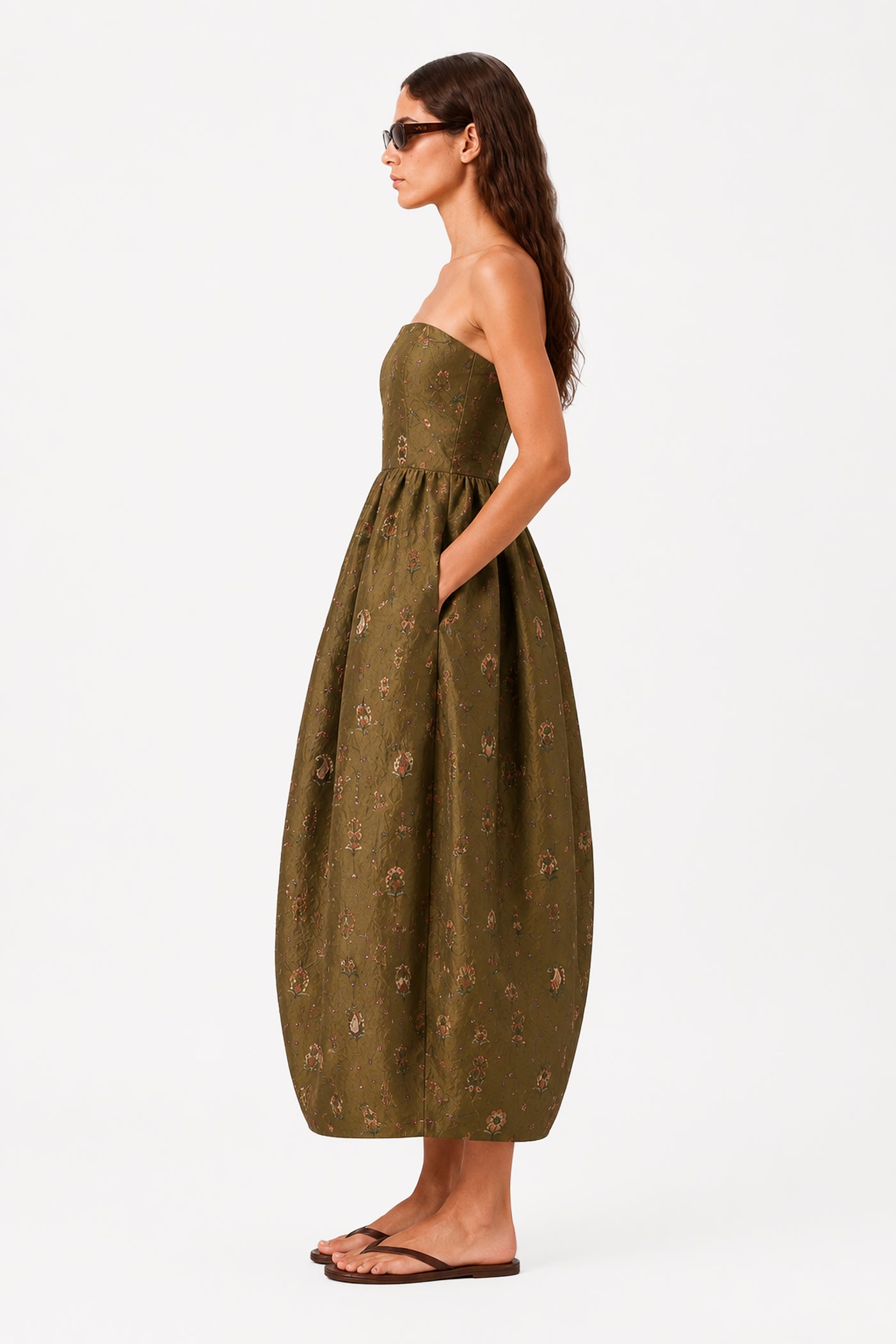 ELARA TAFFETA DRESS