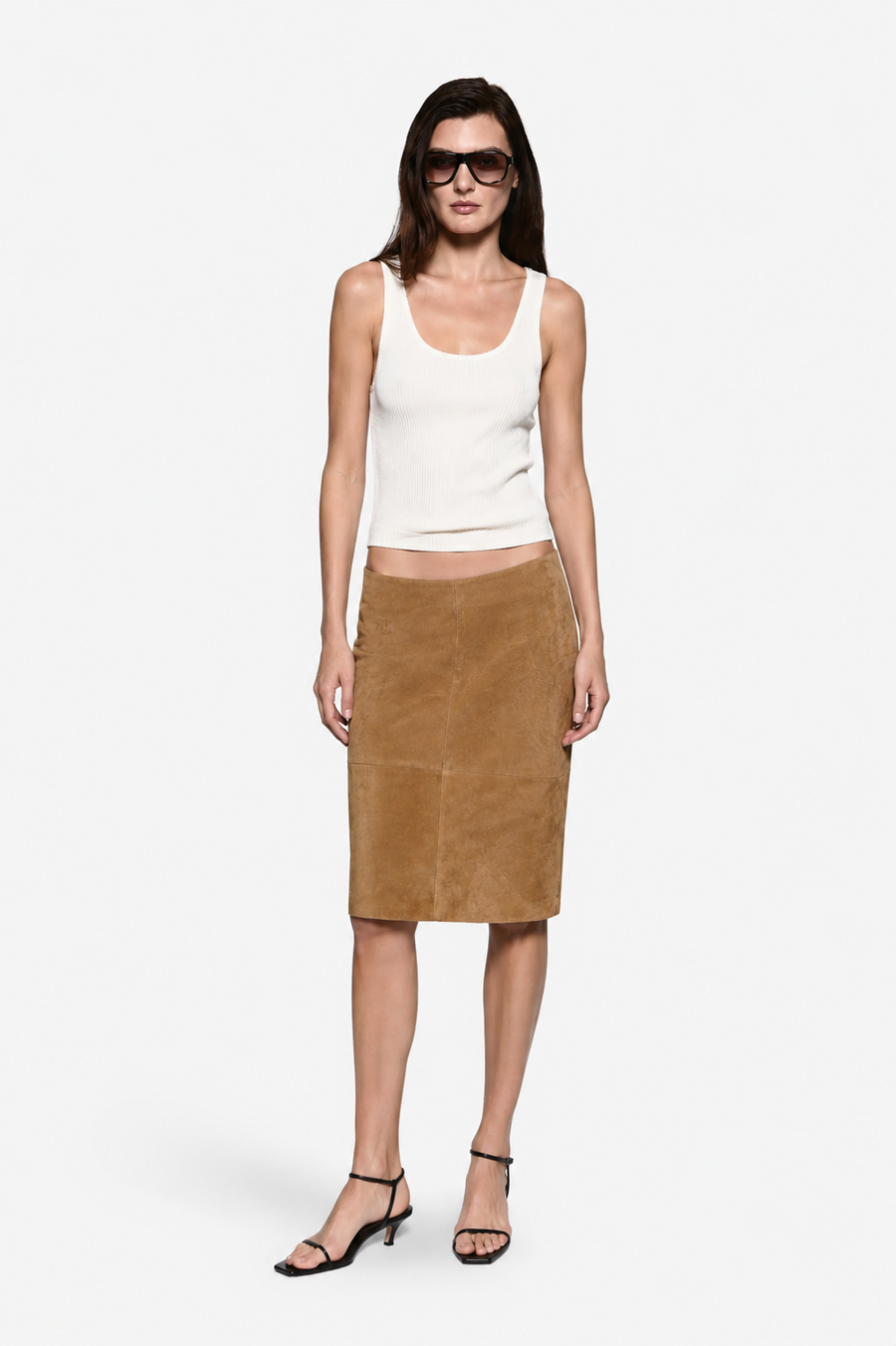 SUEDE LEATHER SKIRT