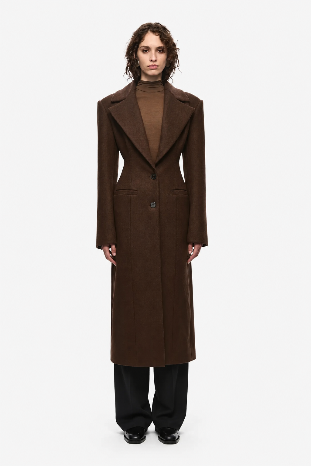 THE HOURGLASS TAILORED WOOL COAT