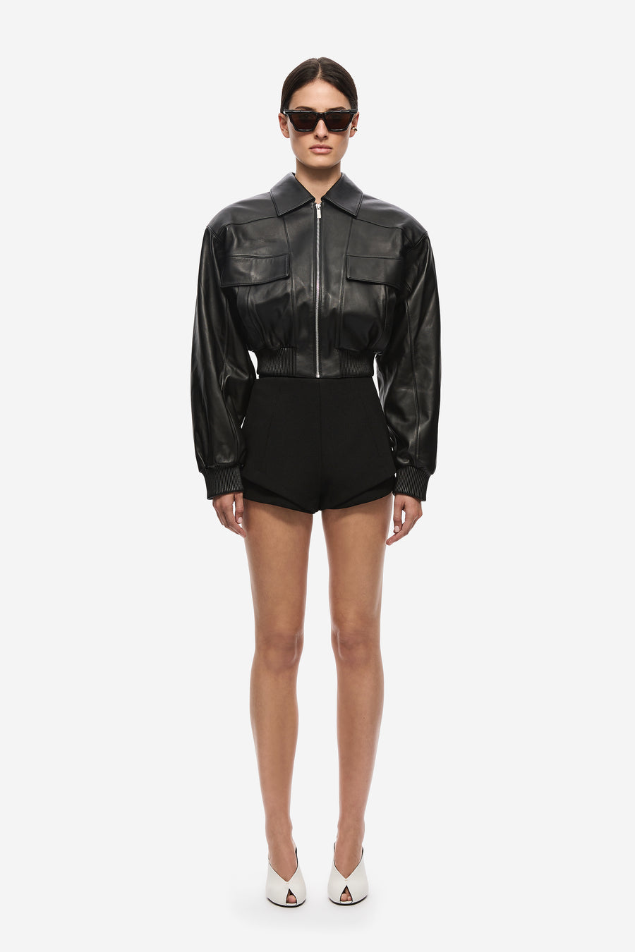 THE LEATHER AVIATOR JACKET