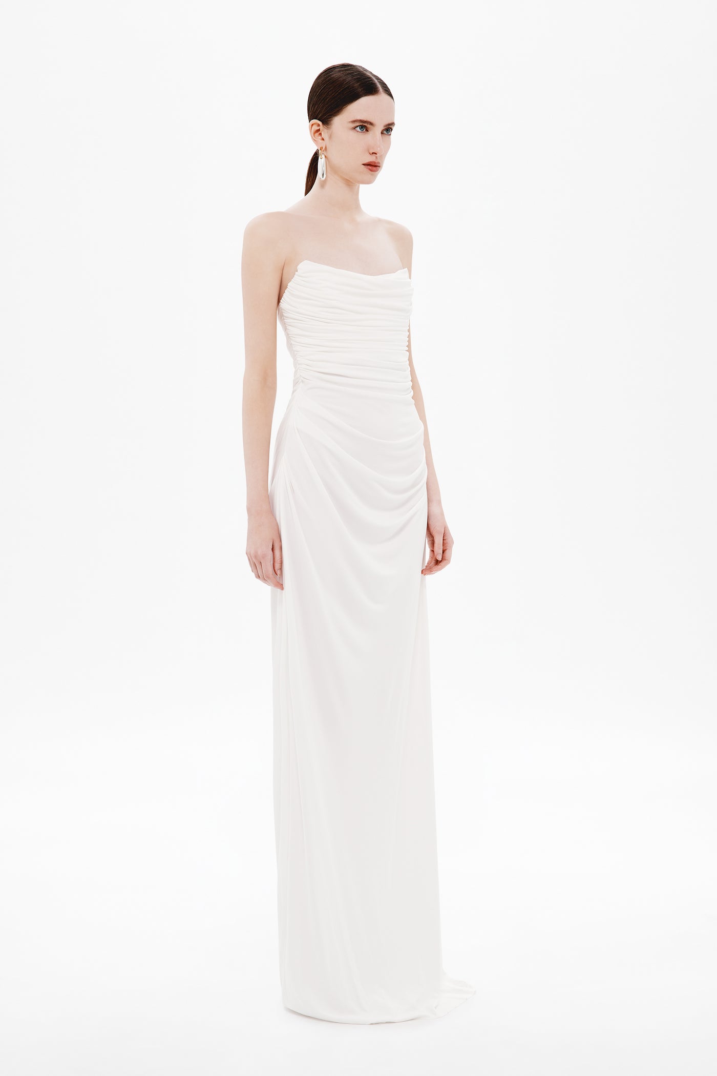THE DRY JERSEY DRAPED DRESS