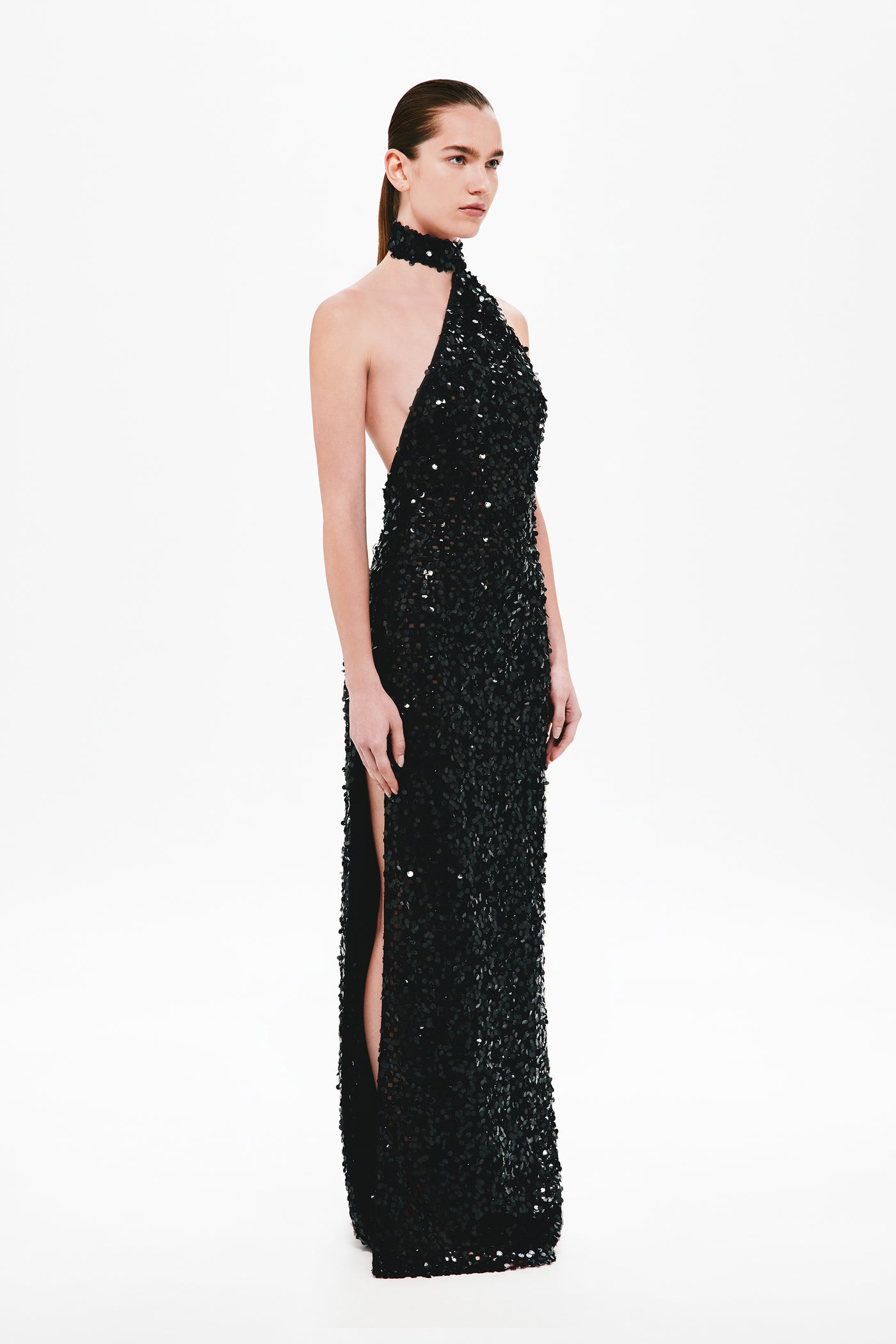 THE NICOLETTE CROCHET SEQUIN DRESS