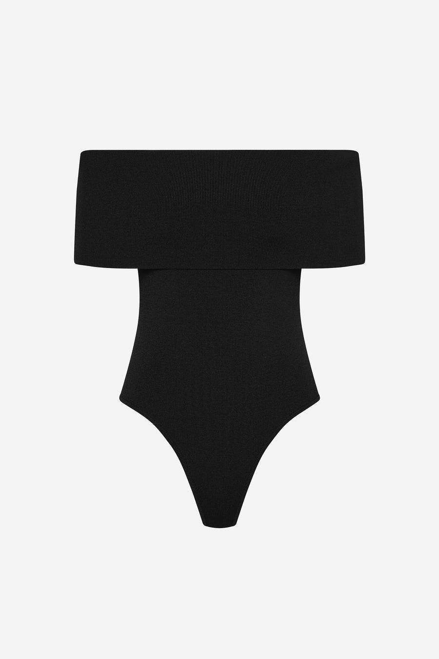 THE LINEAR COMPACT KNIT BODYSUIT