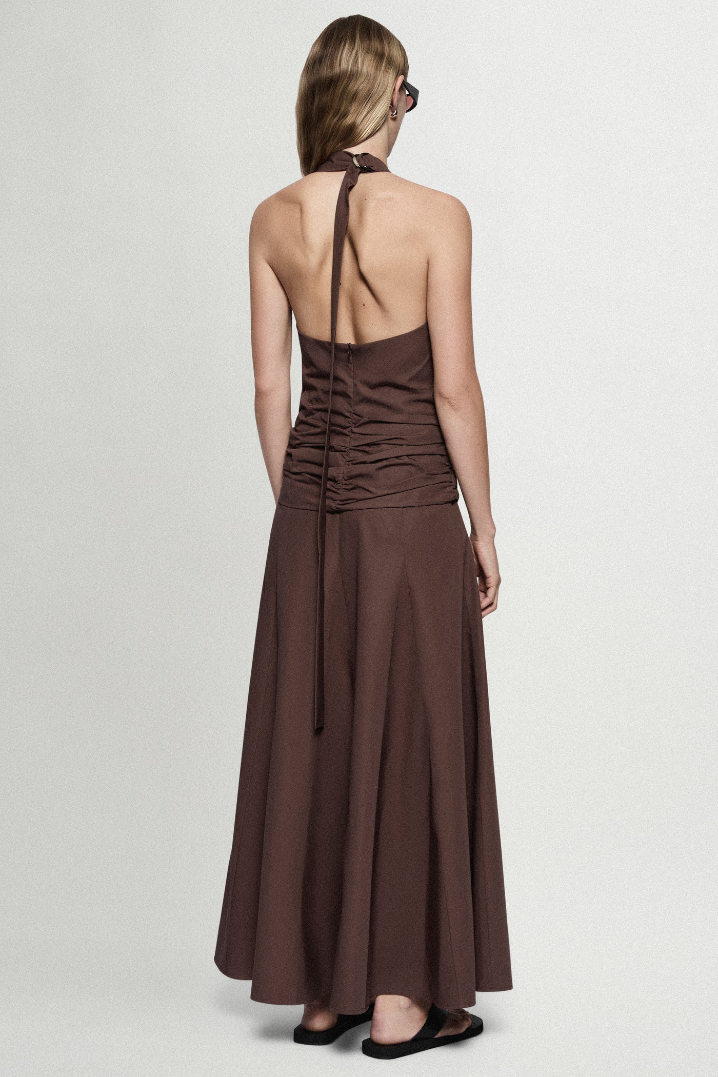 COTTON HALTER MAXI