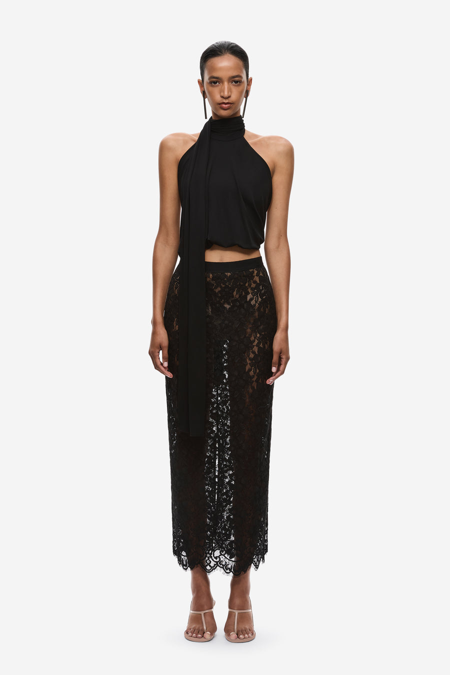 THE LACE MIDI SKIRT
