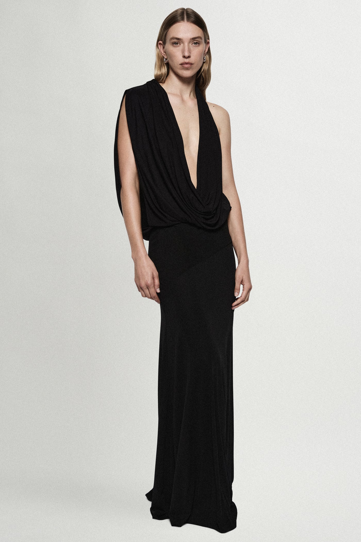 JERSEY COWL GOWN