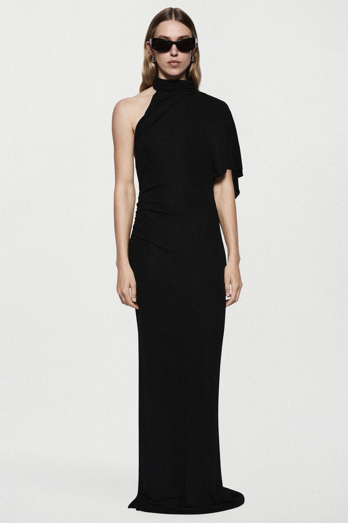 JERSEY CAPE DRESS