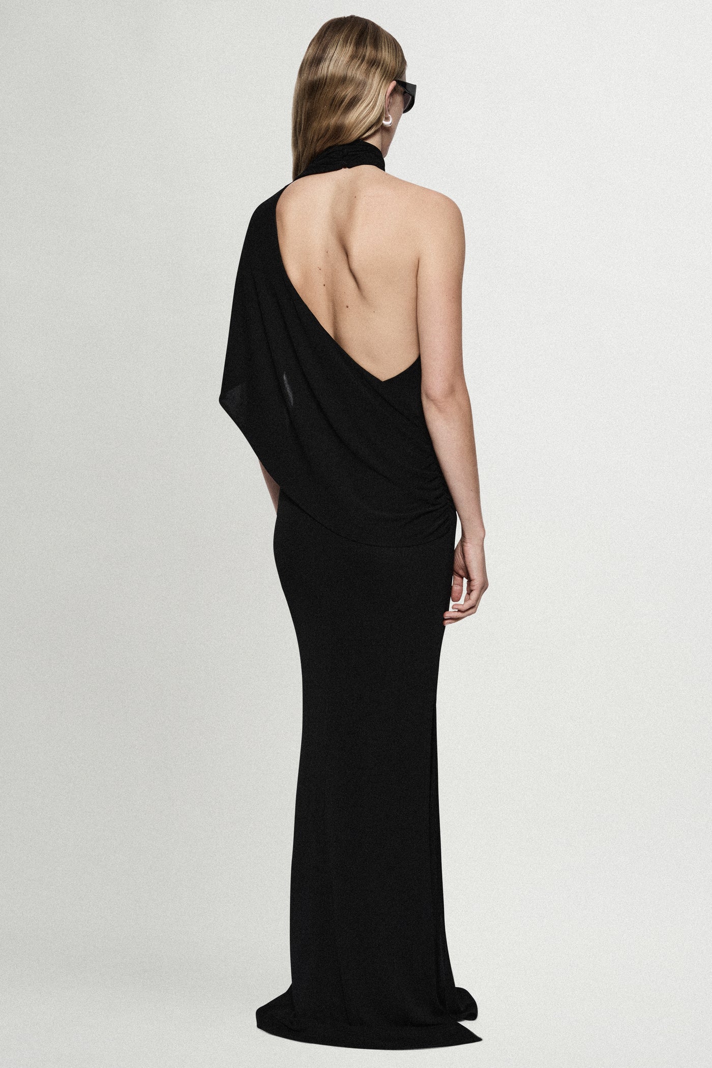 JERSEY CAPE DRESS