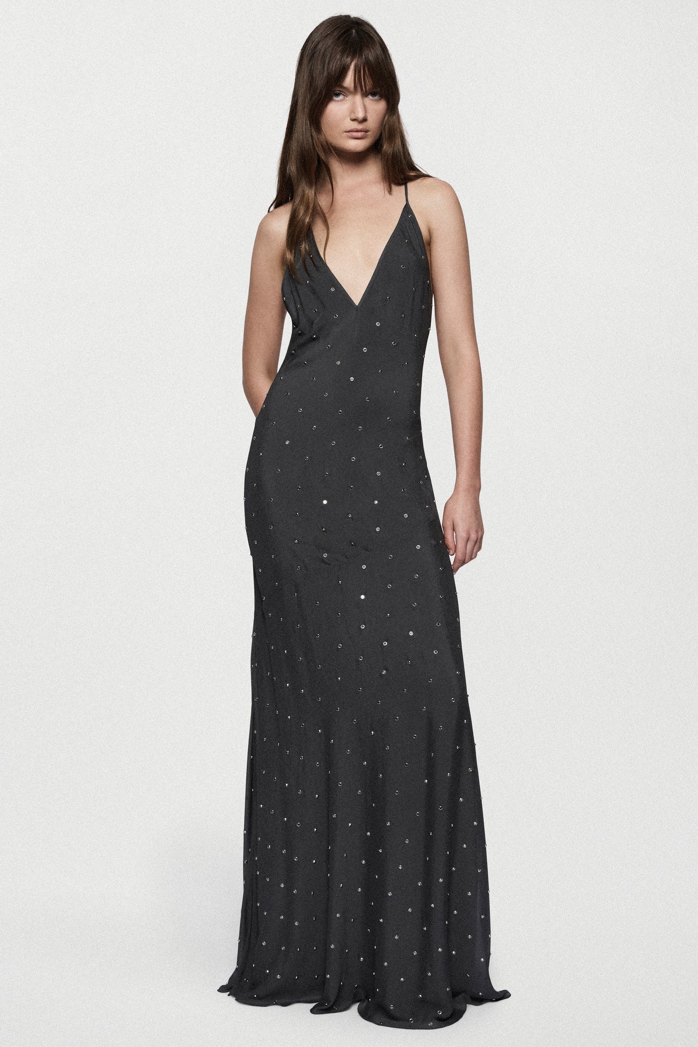 RHINESTONE SLIP GOWN