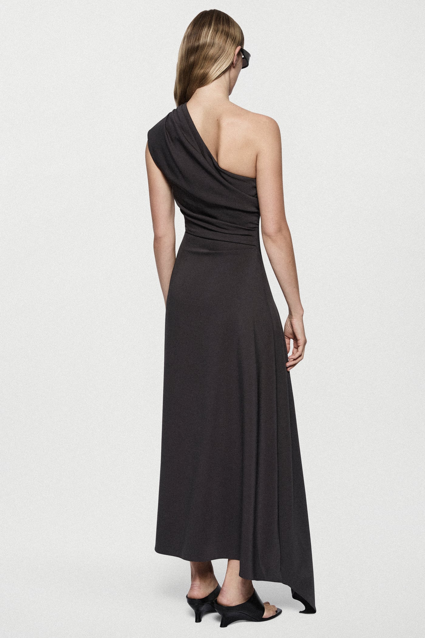 CREPE ASYM DRESS