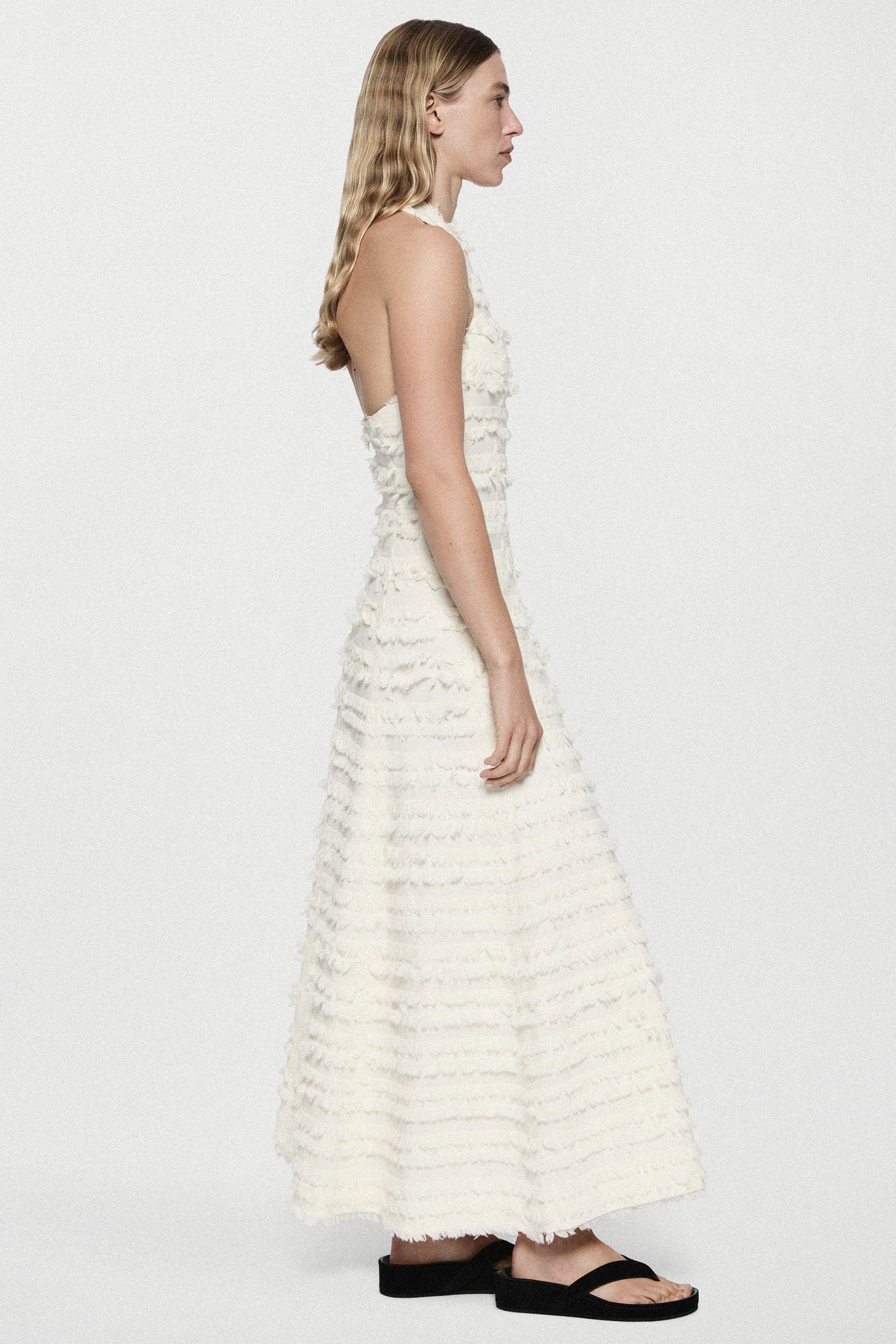 COTTON FRINGE DRESS