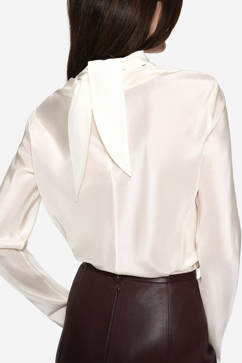 SHEER SILK BLOUSE