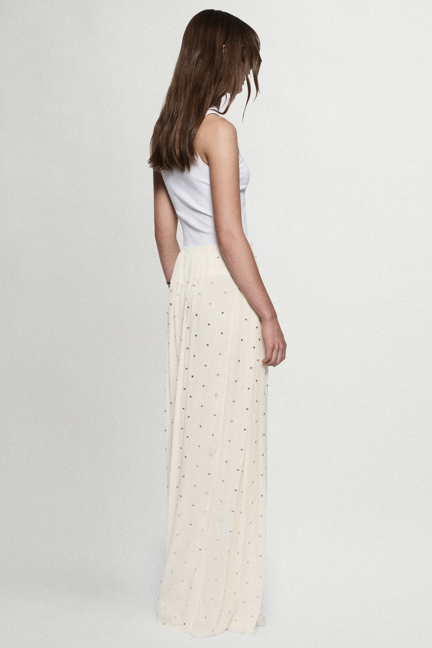 RHINESTONE PALAZZO PANT