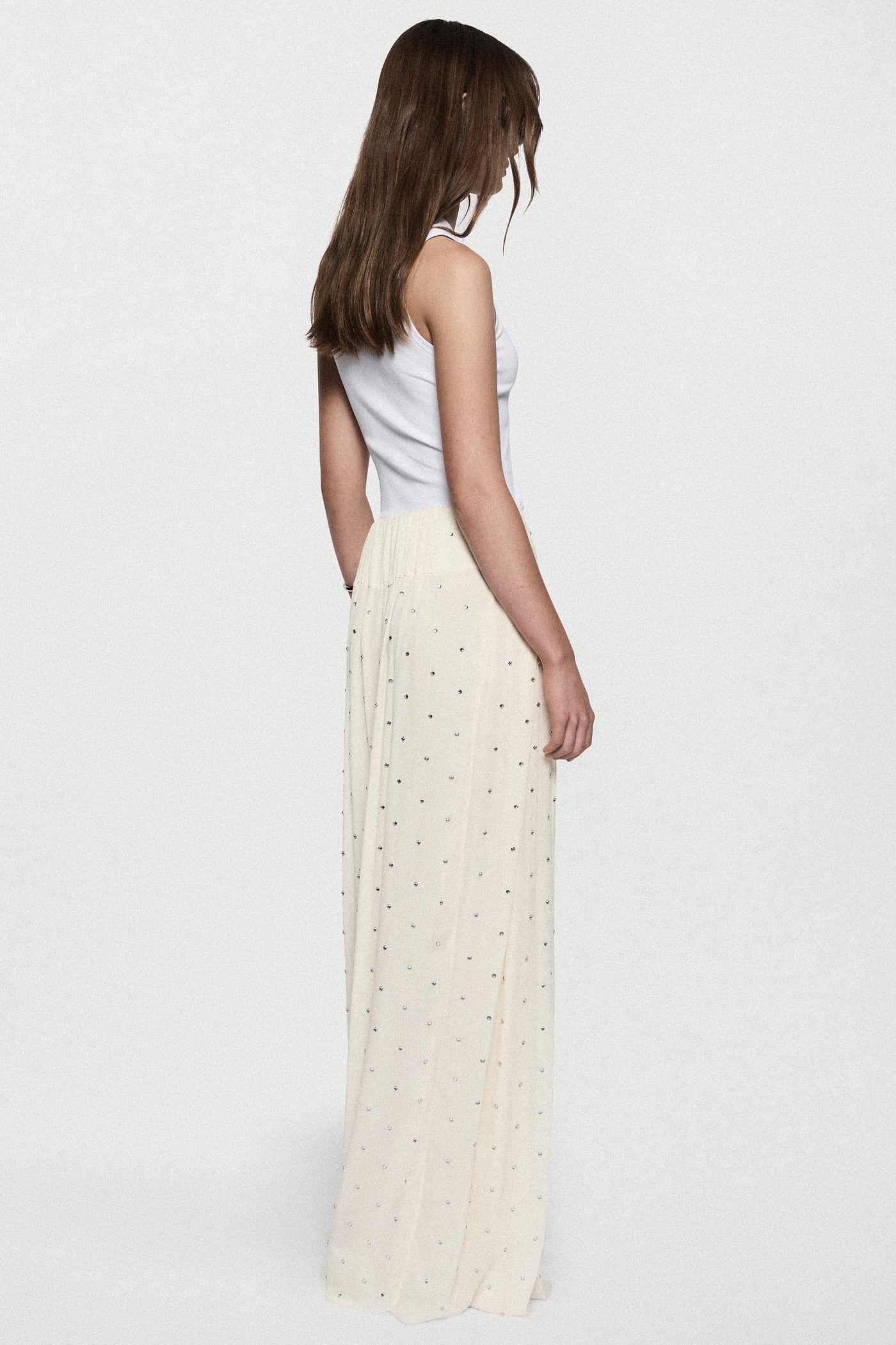 RHINESTONE PALAZZO PANT