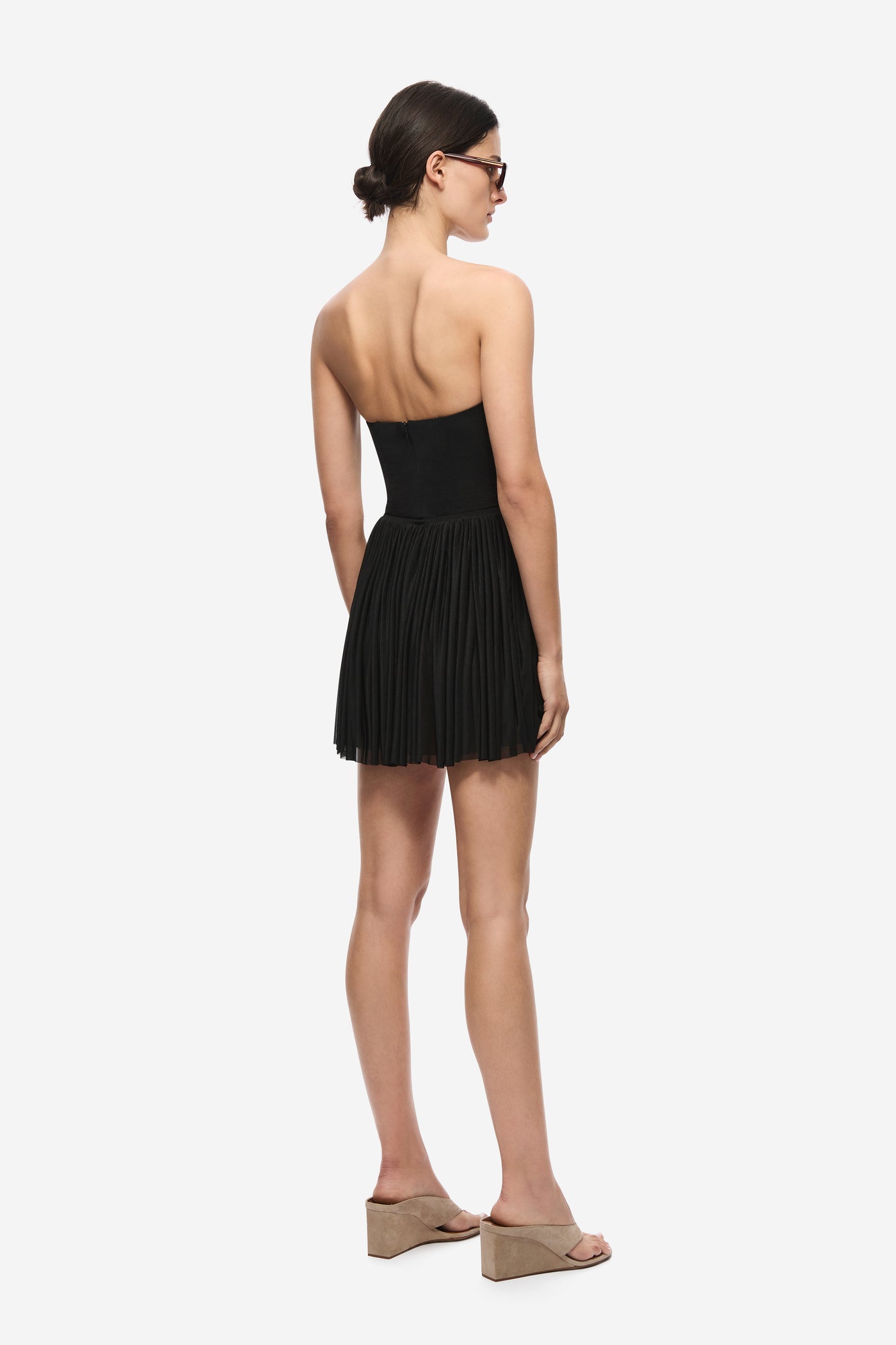 THE BREEZE GATHERED JERSEY MINI SKIRT