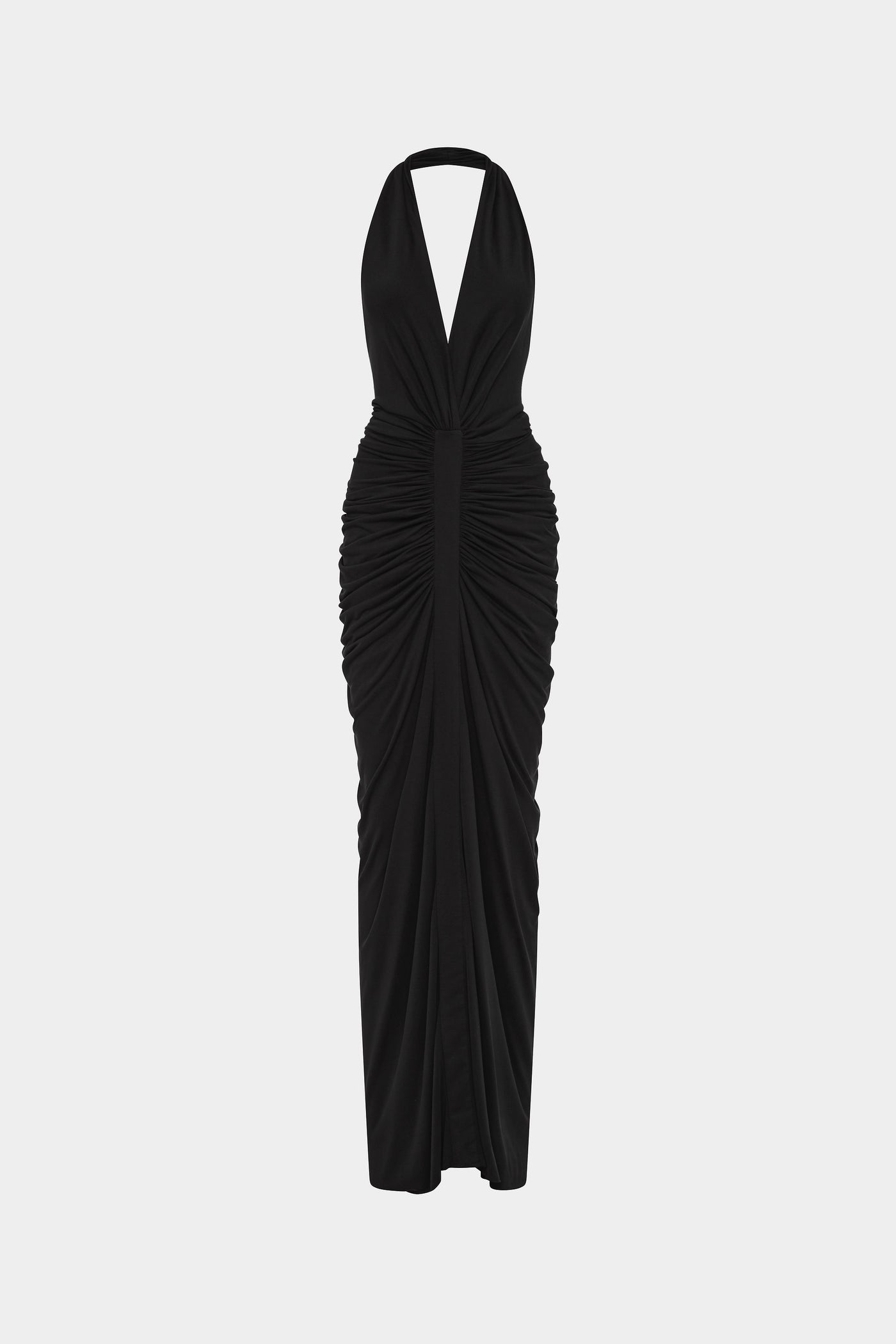 THE VENUS GATHERED CUPRO DRESS