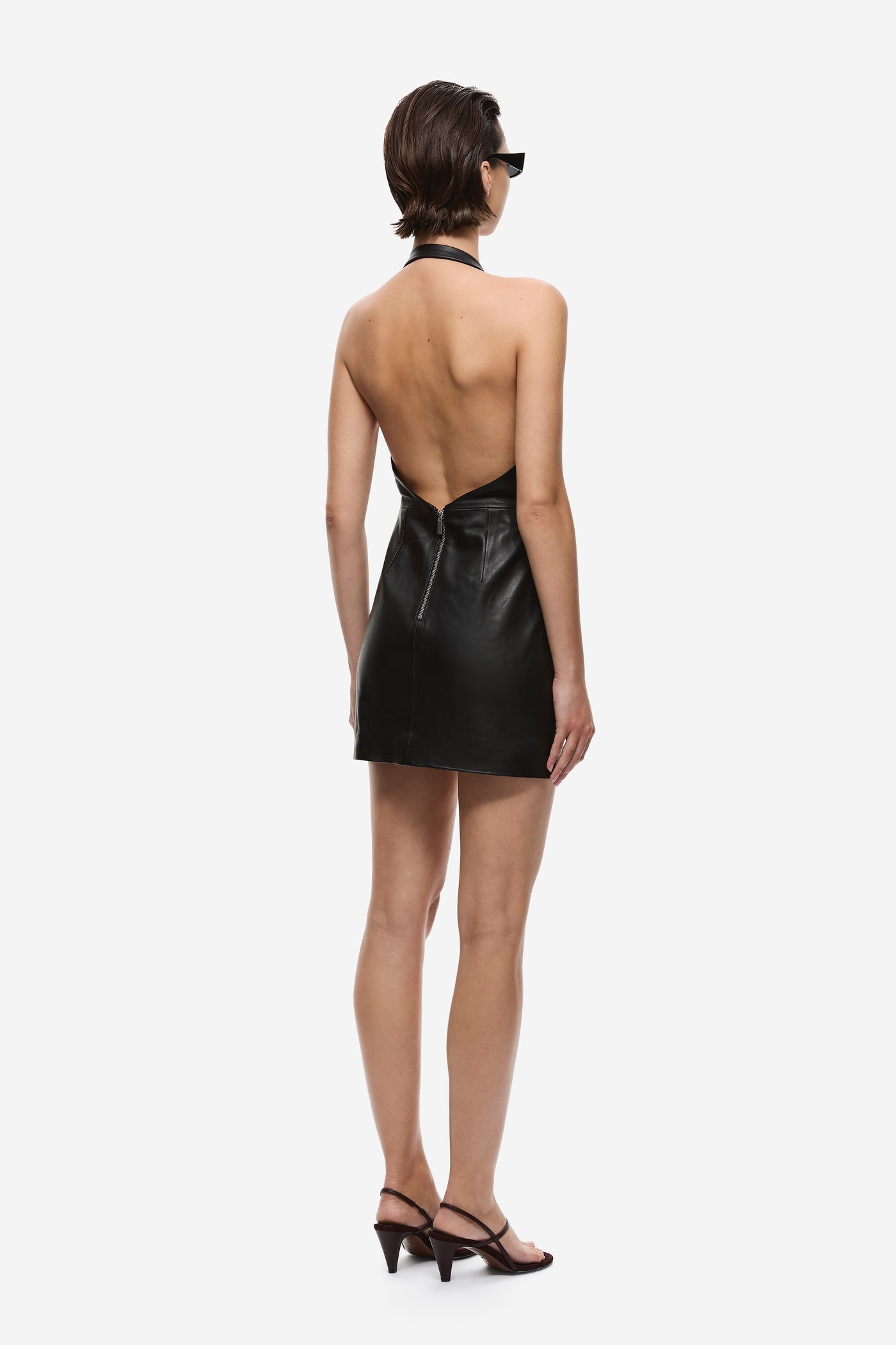 THE HERA LEATHER MINI DRESS