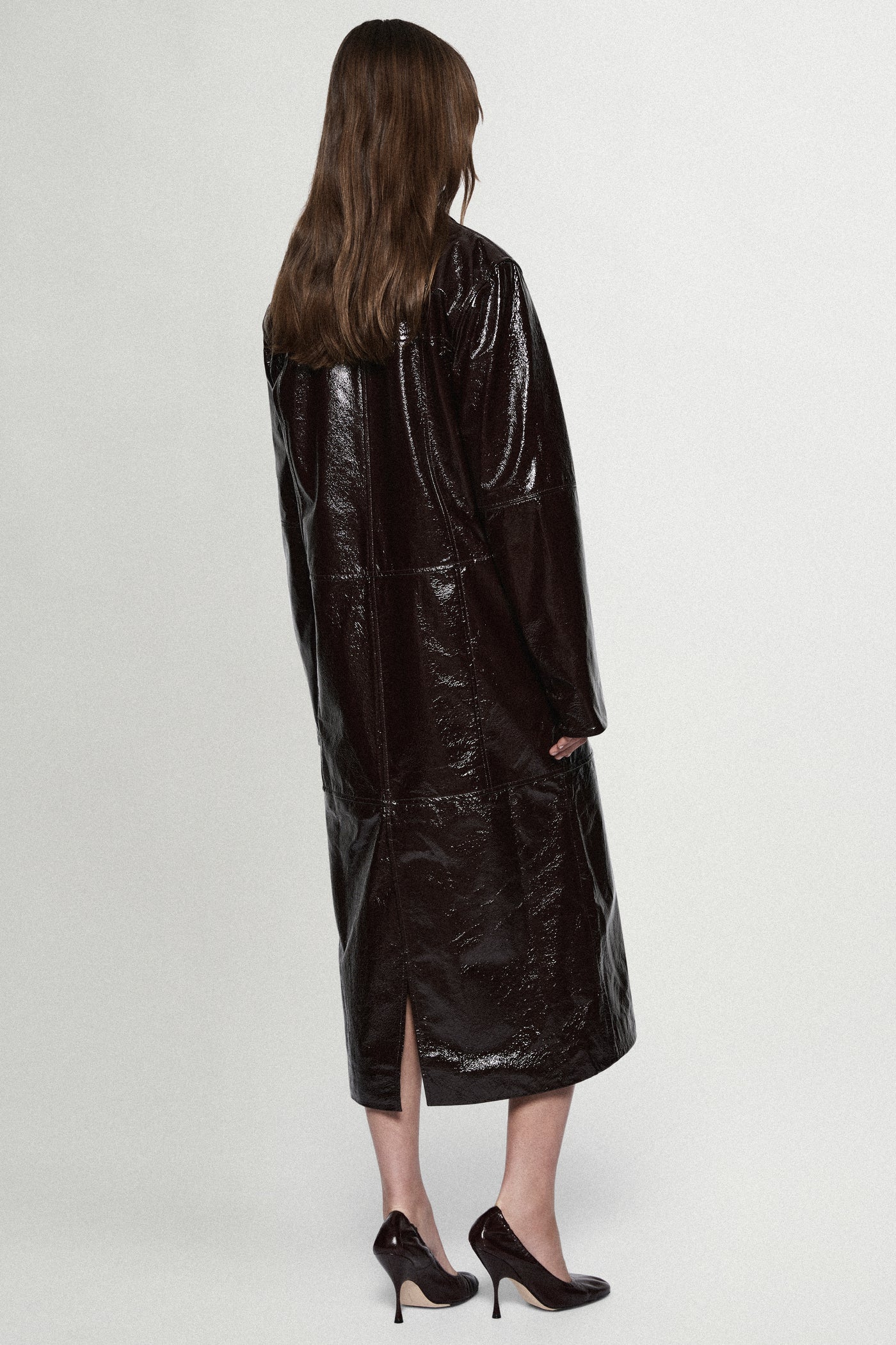 PATENT LEATHER COAT