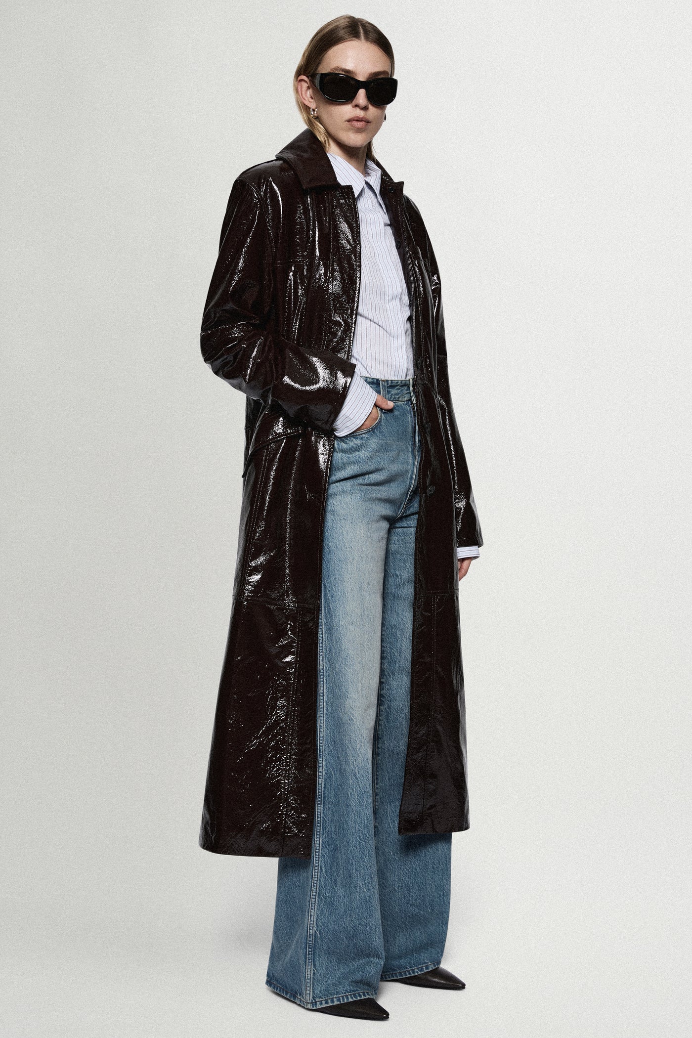 PATENT LEATHER COAT