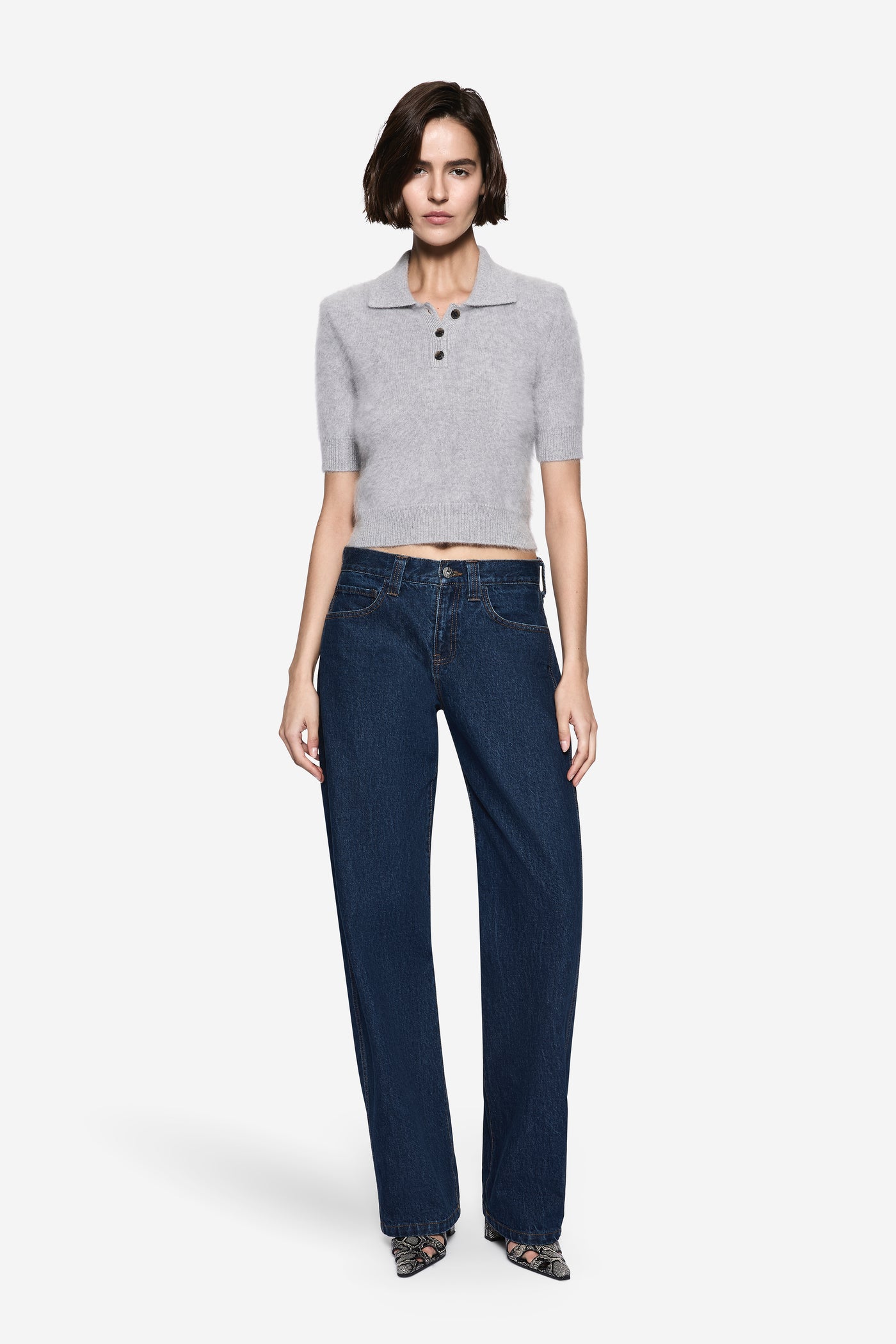 BRUSHED CASHMERE POLO