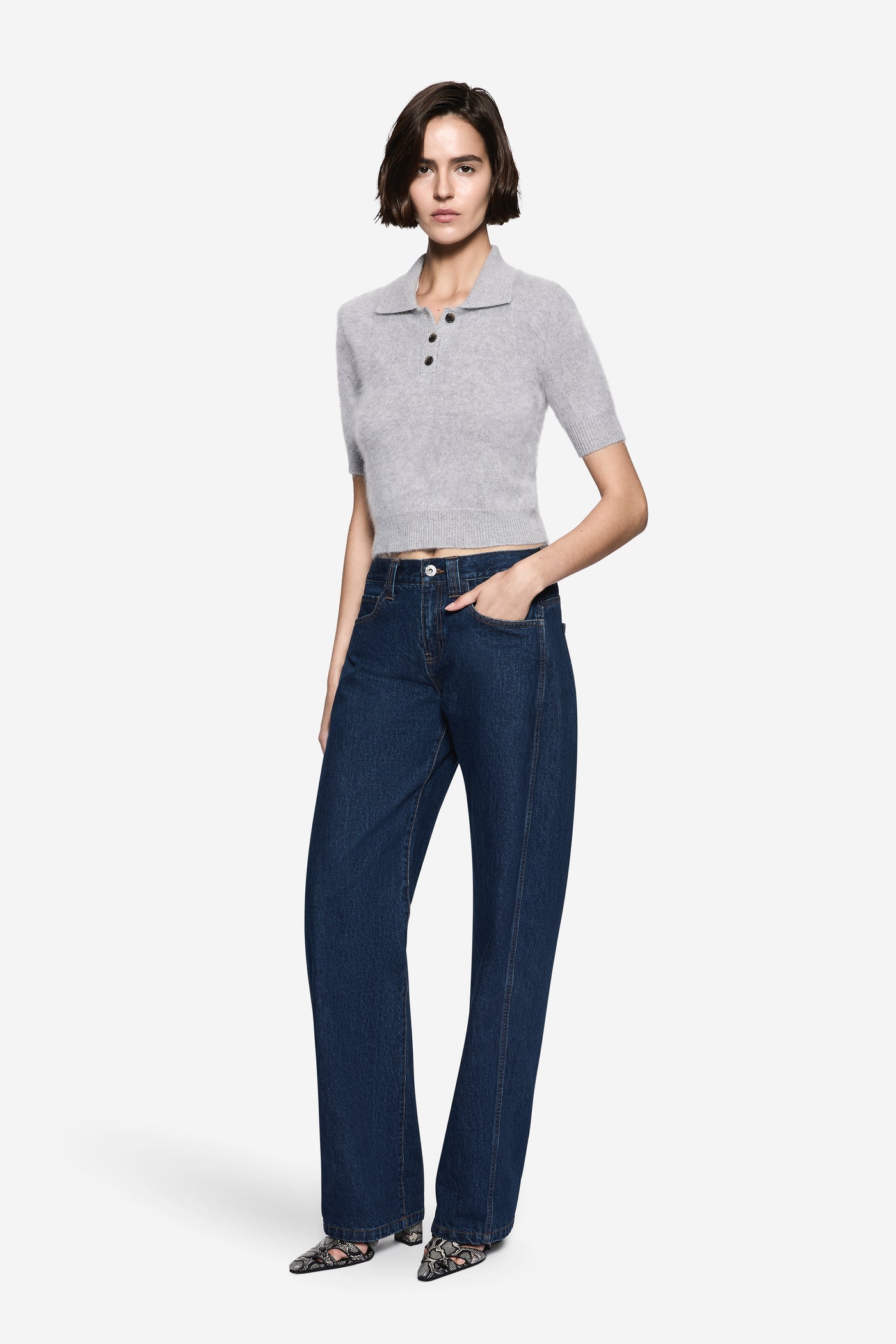 BRUSHED CASHMERE POLO