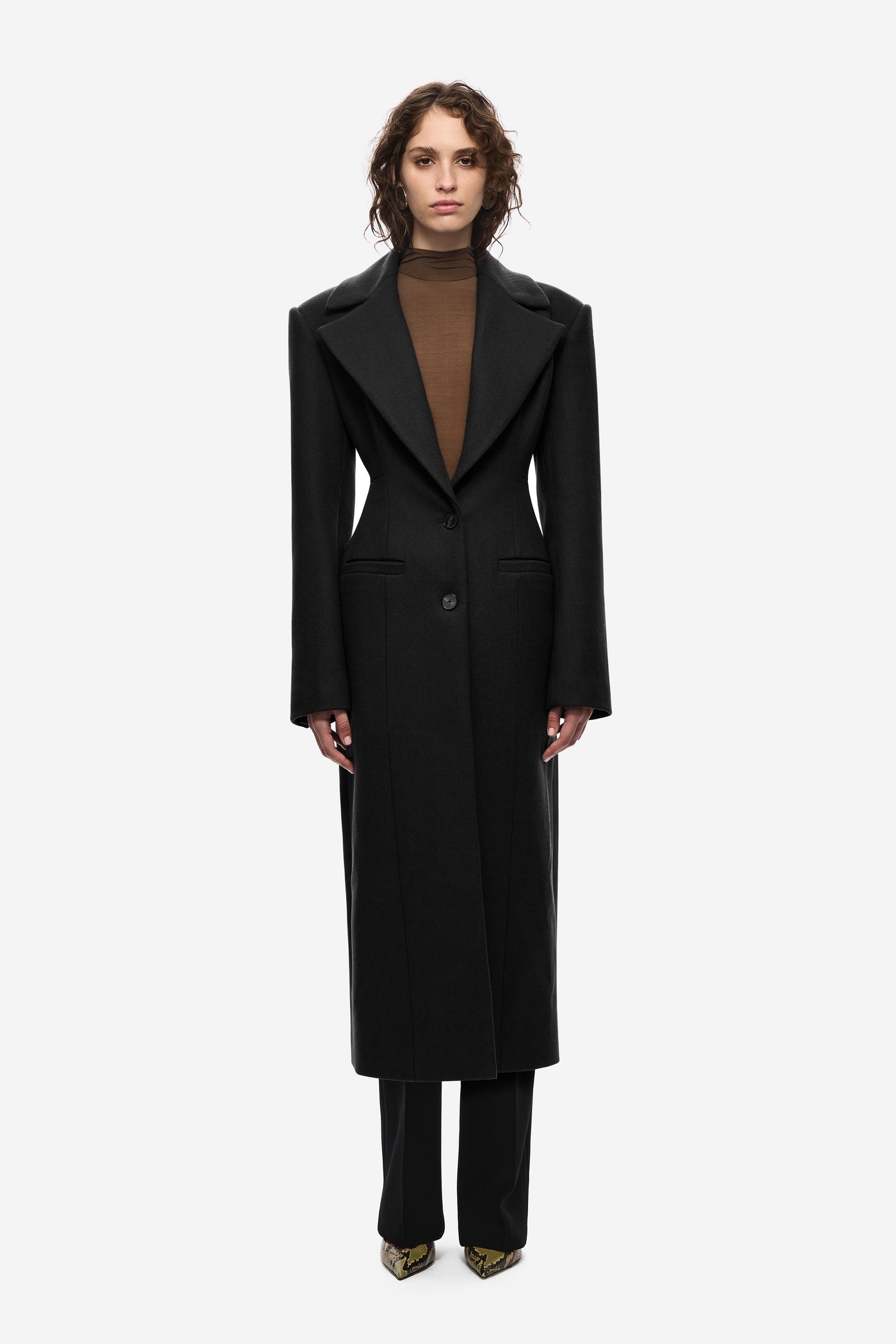 THE HOURGLASS TAILORED WOOL COAT