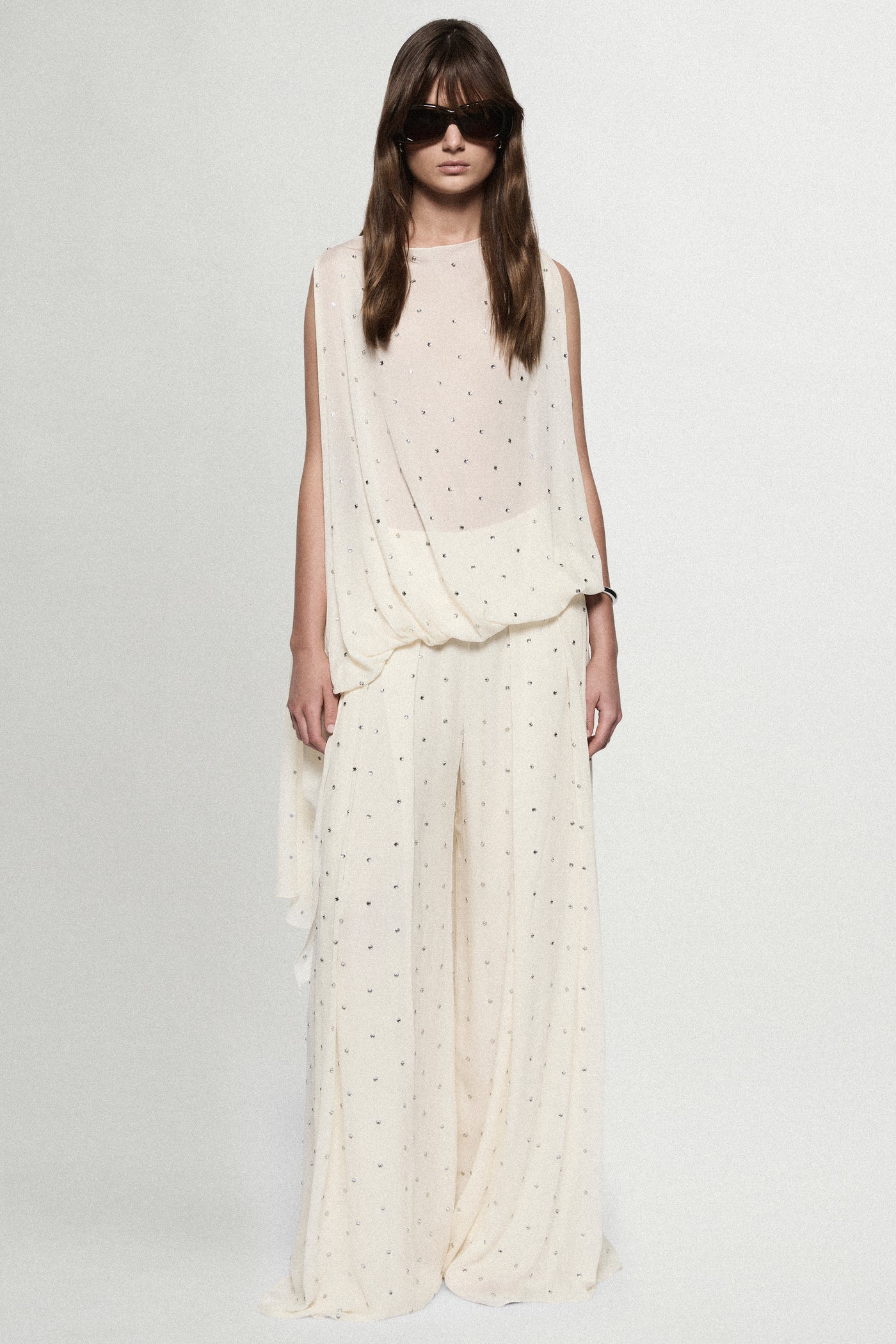 RHINESTONE ASSYM TOP