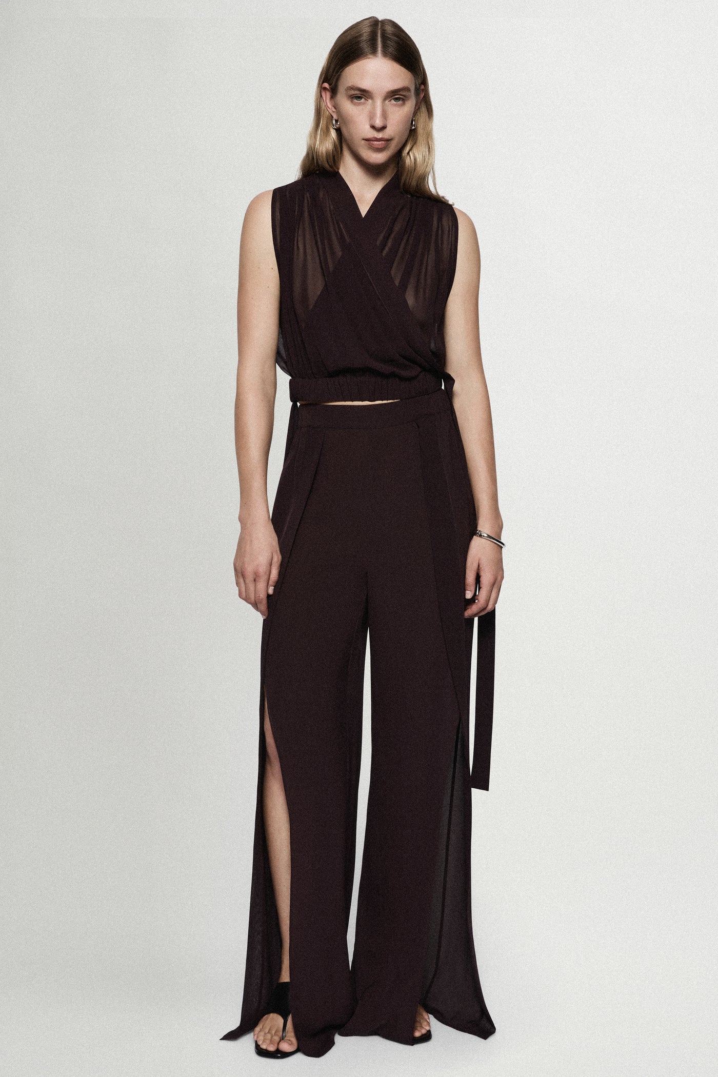 SILK SPLIT PANT