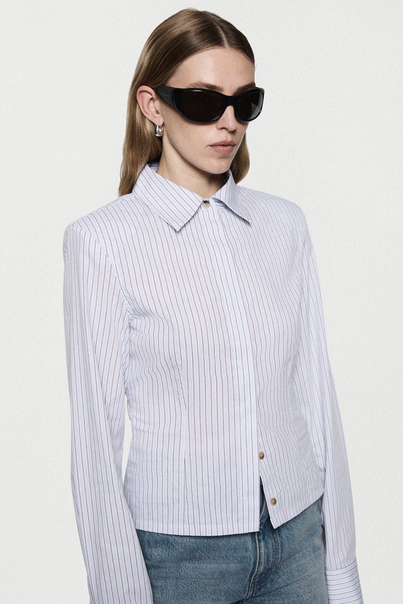 STRIPE FITTED SHIRT