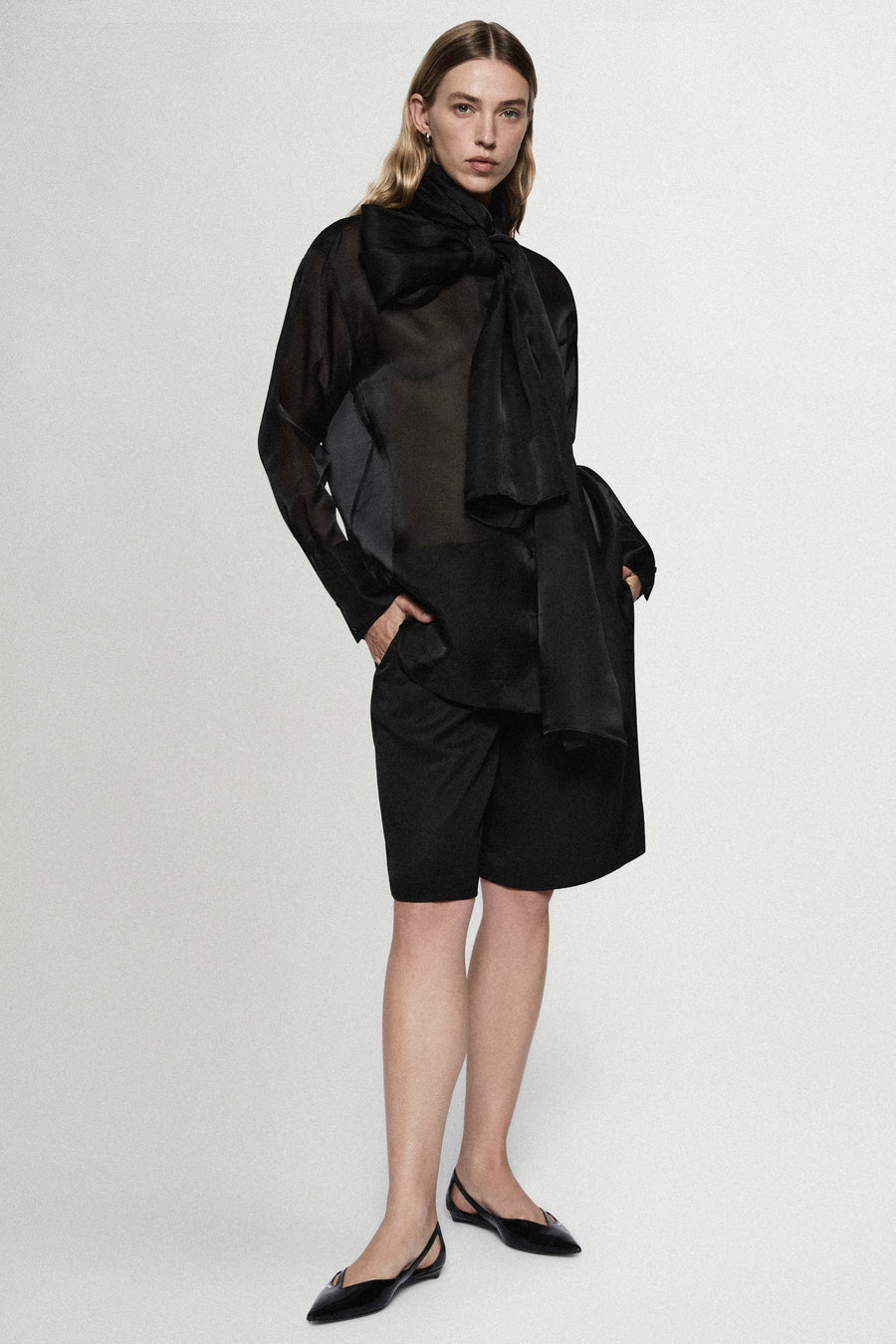 SILK ORGANZA BLOUSE