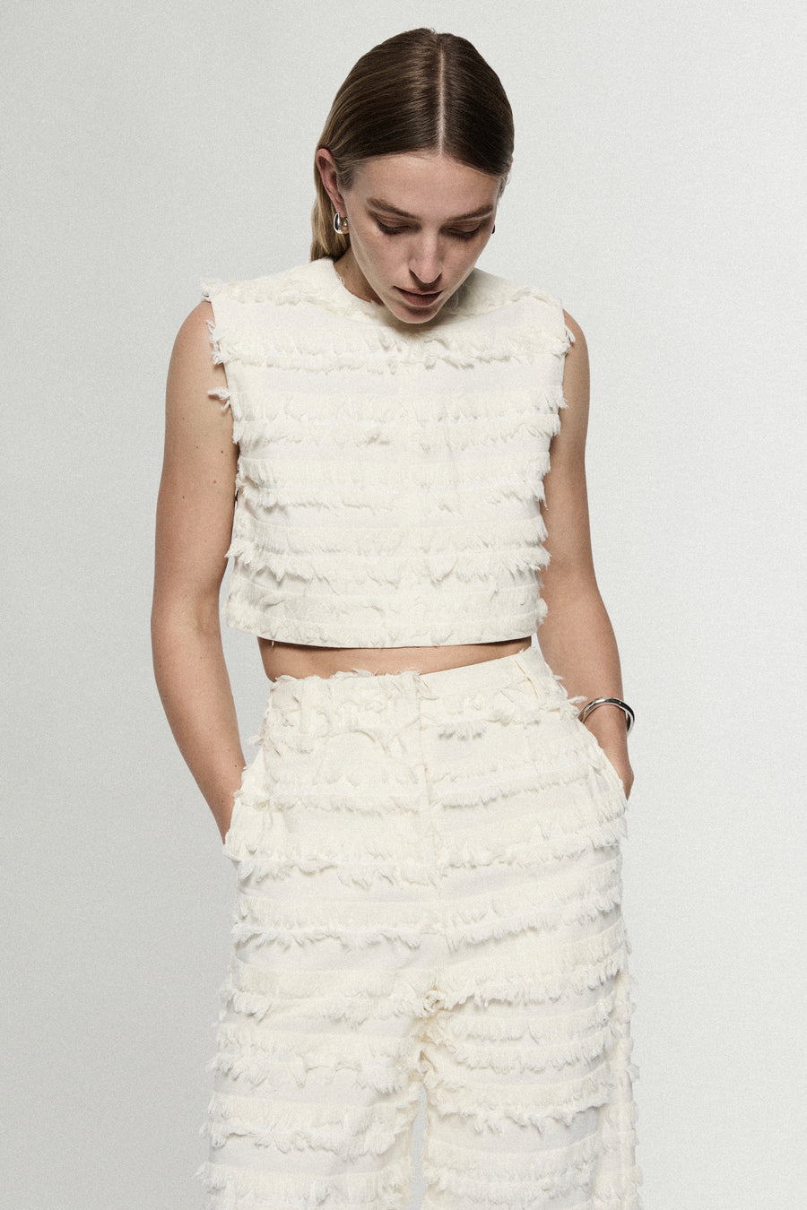 COTTON FRINGE TOP