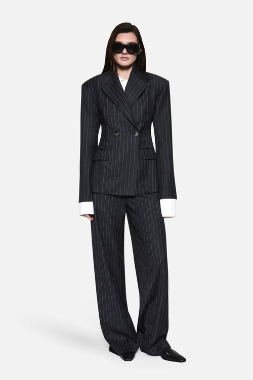 PINSTRIPE WOOL BLAZER