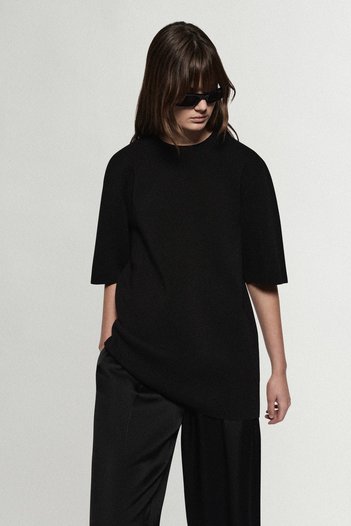 KNIT OVERSIZED TEE