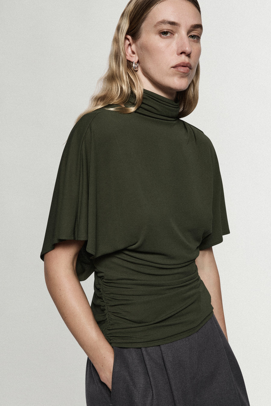 CAPE JERSEY TOP