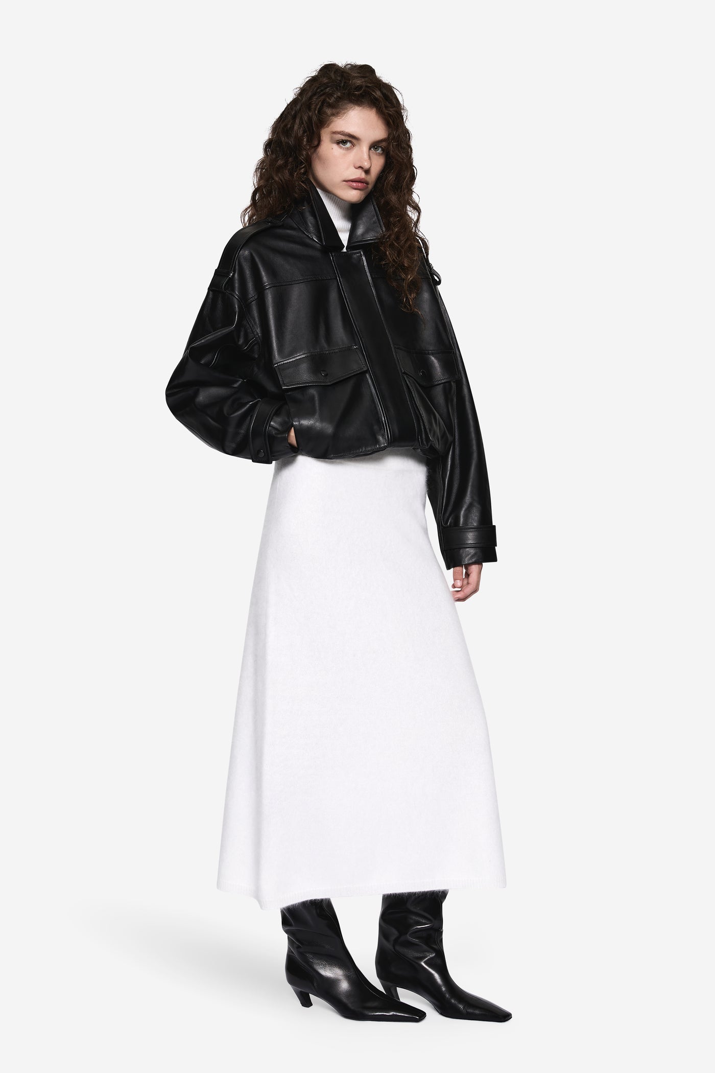 BALLOON LEATHER JACKET