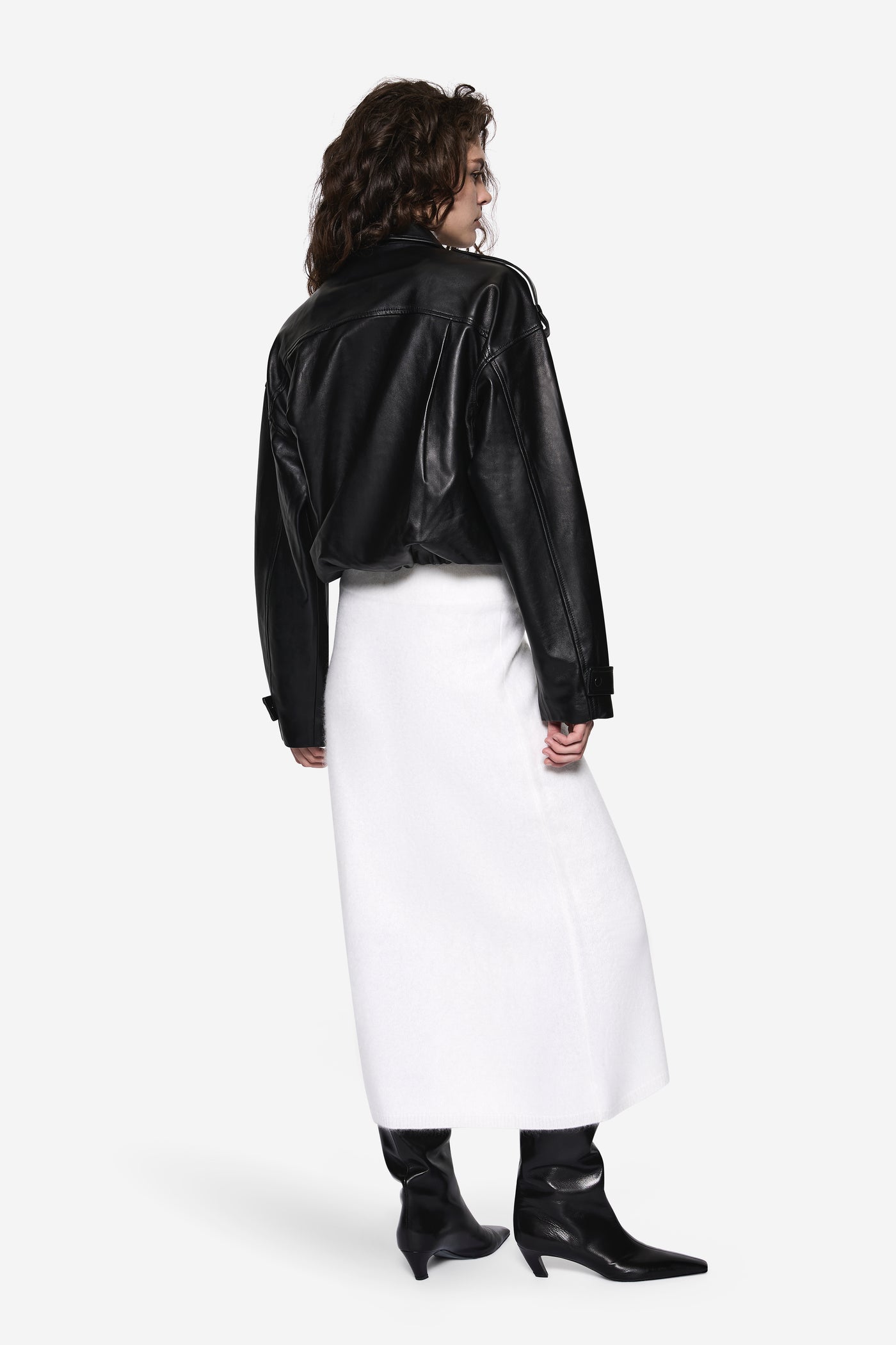 BALLOON LEATHER JACKET