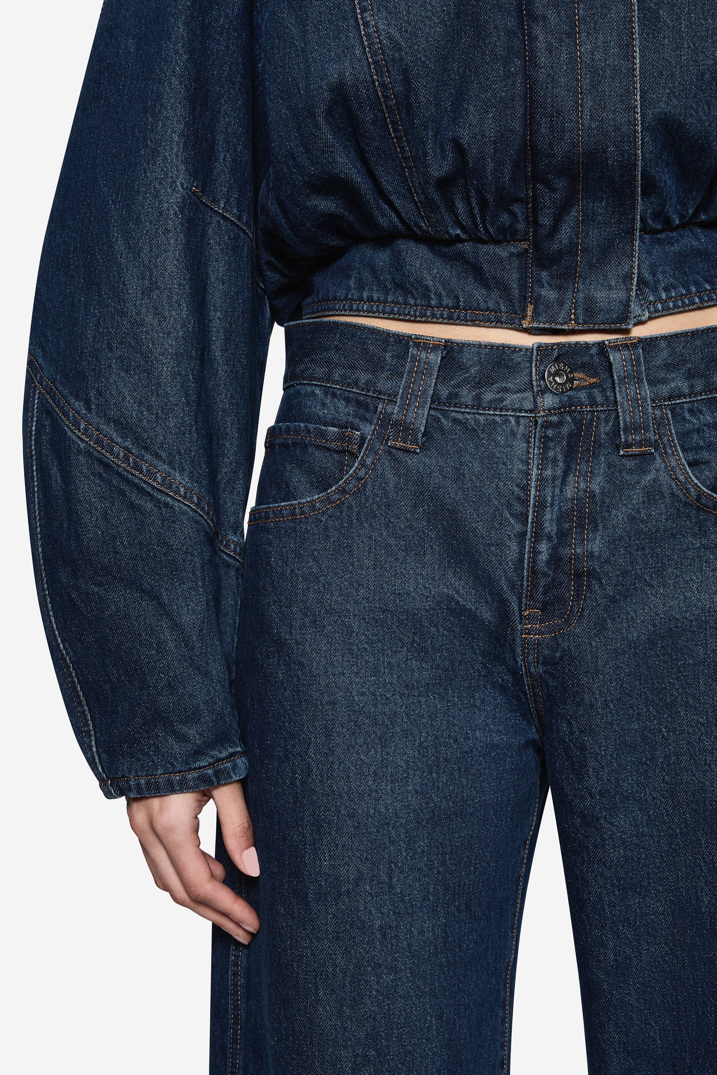 ITALIAN YARN DELI BOW LEG JEAN